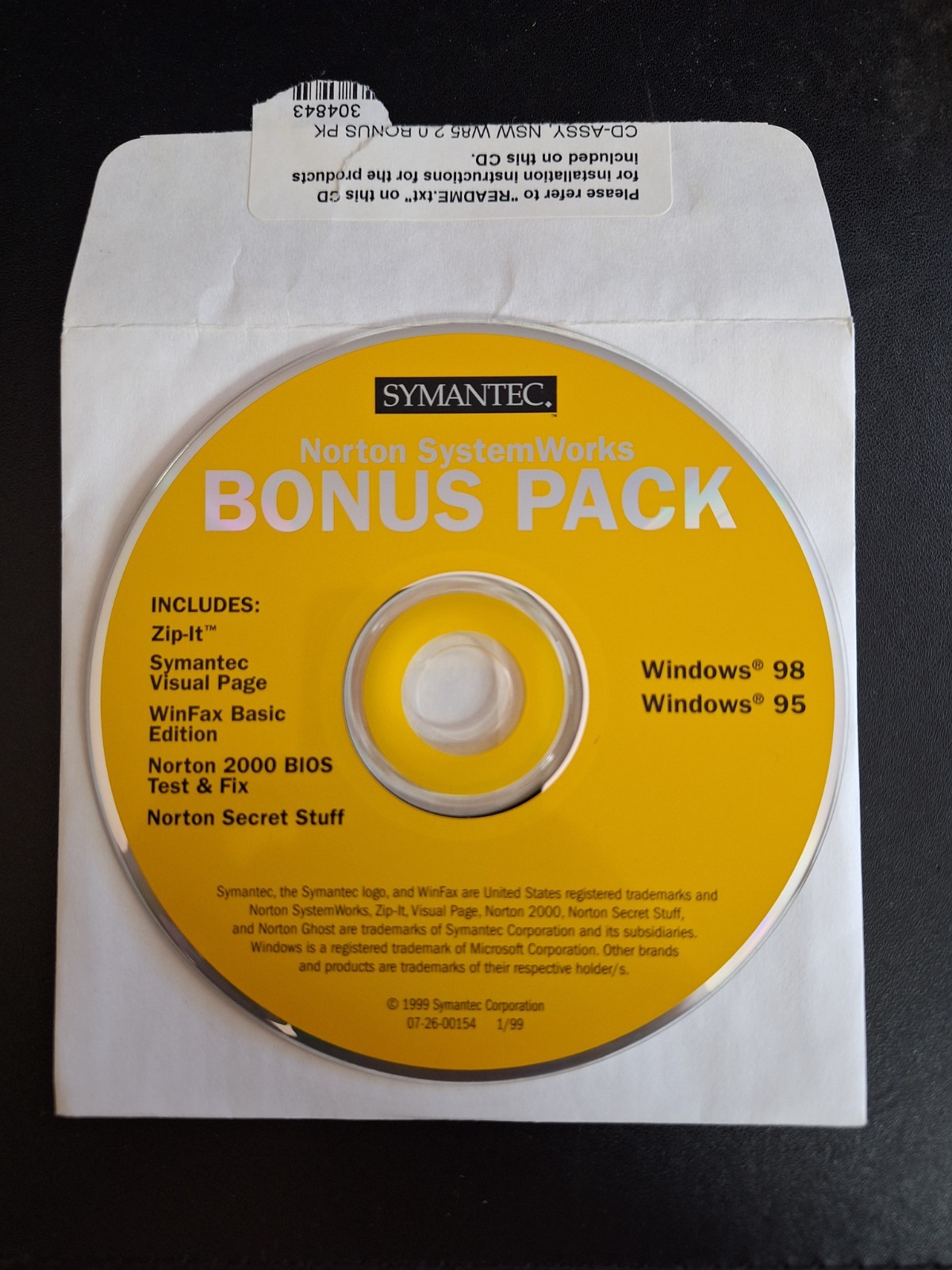 Symantec Norton SystemWorks Version 2.0 Standard Retail, Win95/Win98, Complete