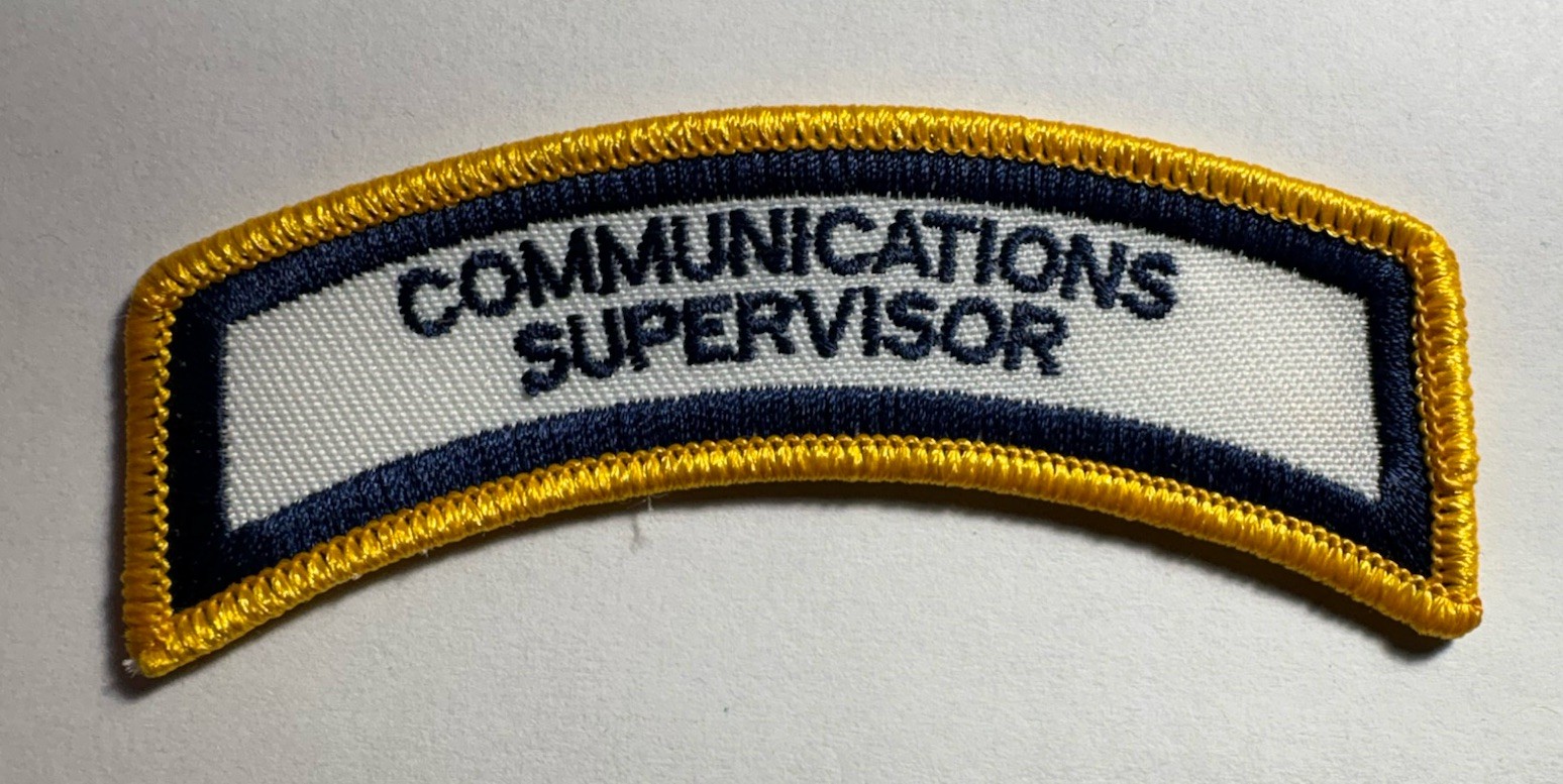 Communications Supervisor Rocker Patch