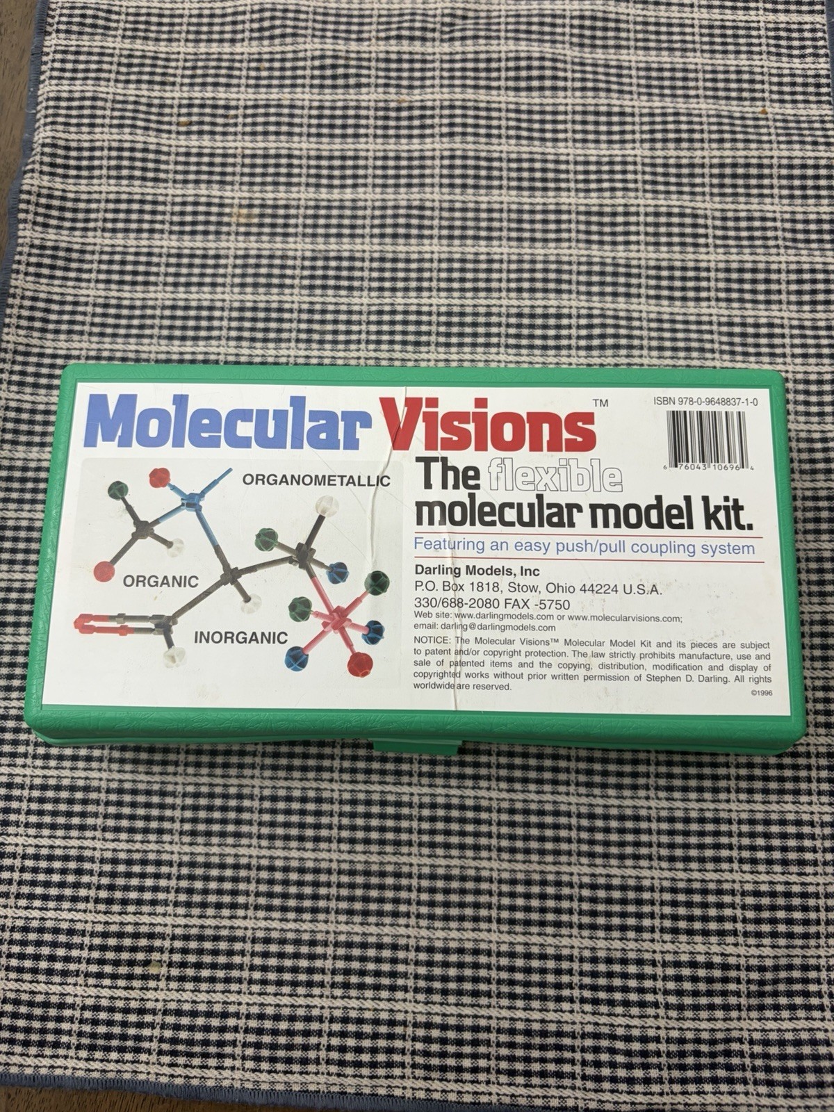 Molecular Visions The Flexible Molecular Model Kit by Darling Models New SEALED
