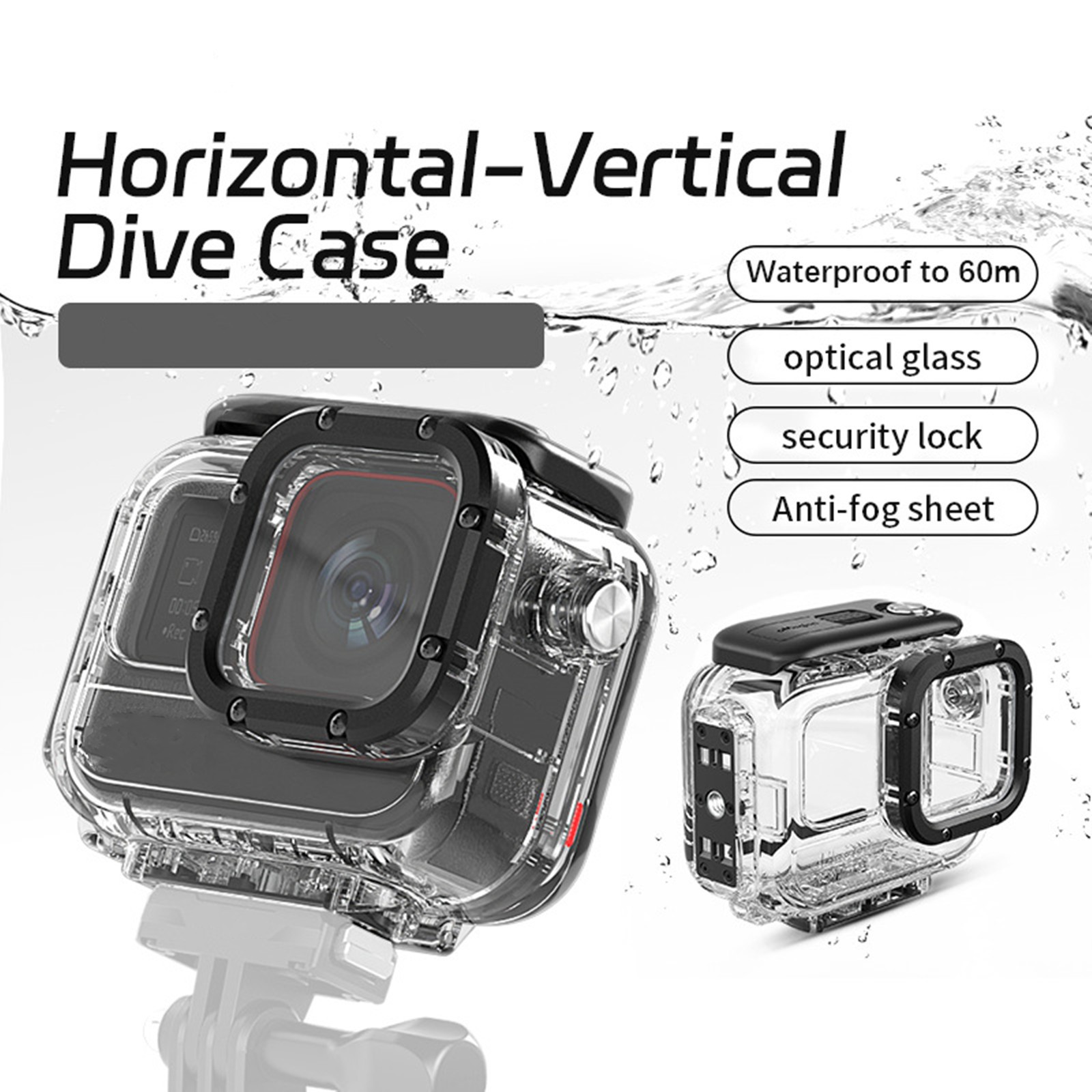 New 60M Diving Waterproof Shell Case Camera Accessories For Insta360 ACE Pro dd