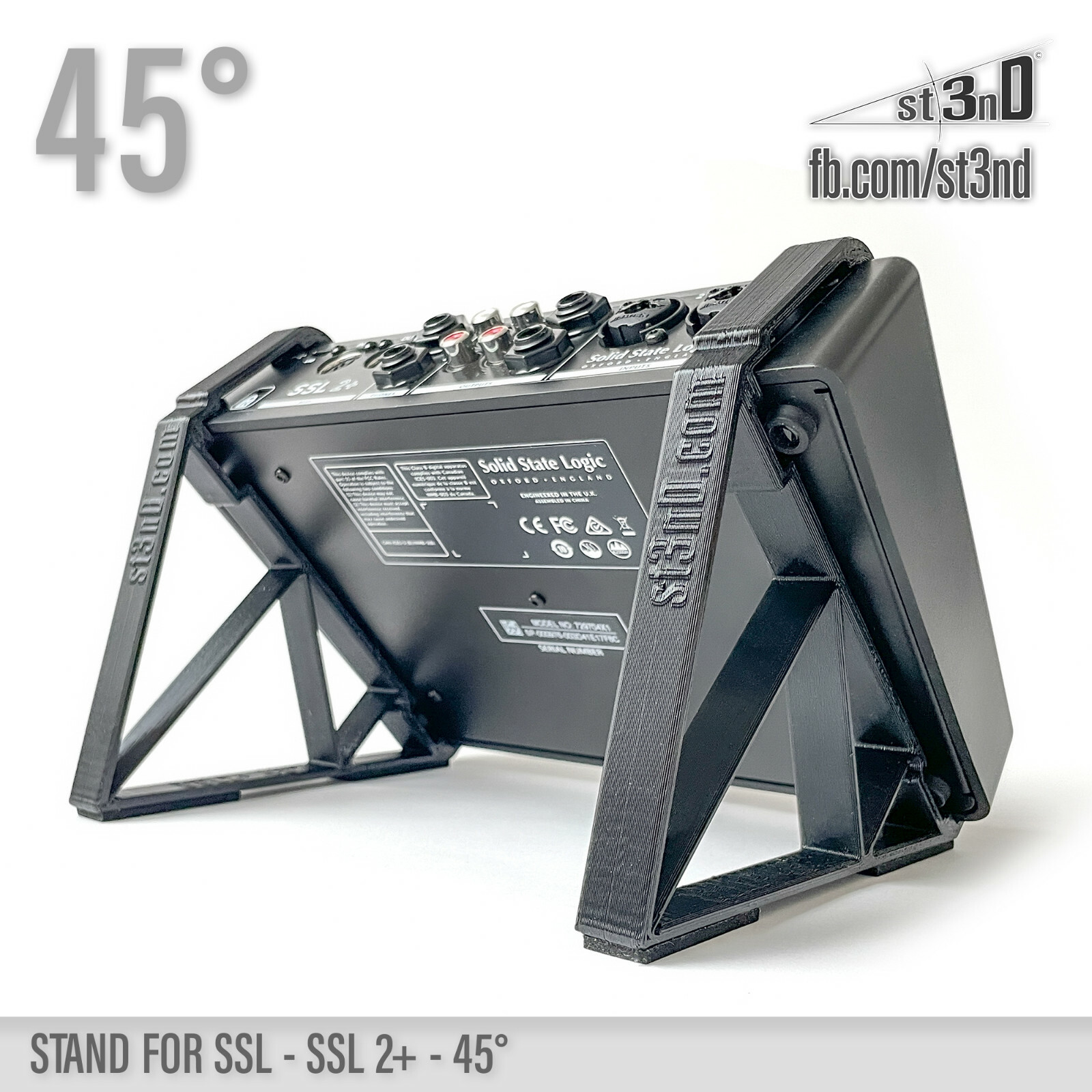 STAND for Solid State Logic SSL 2+ - Sound Card - 45°