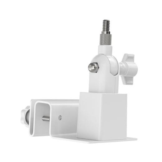 Universal Solar Panel Gutter Mount | Fits Ring/Arlo/Eufy/Wyze solar White