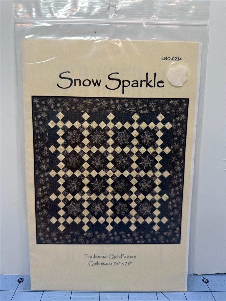 LAUNDRY BASKET QUILTS Quilt Pattern - SNOW SPARKLE 76" x 76" - Edyta Sitar