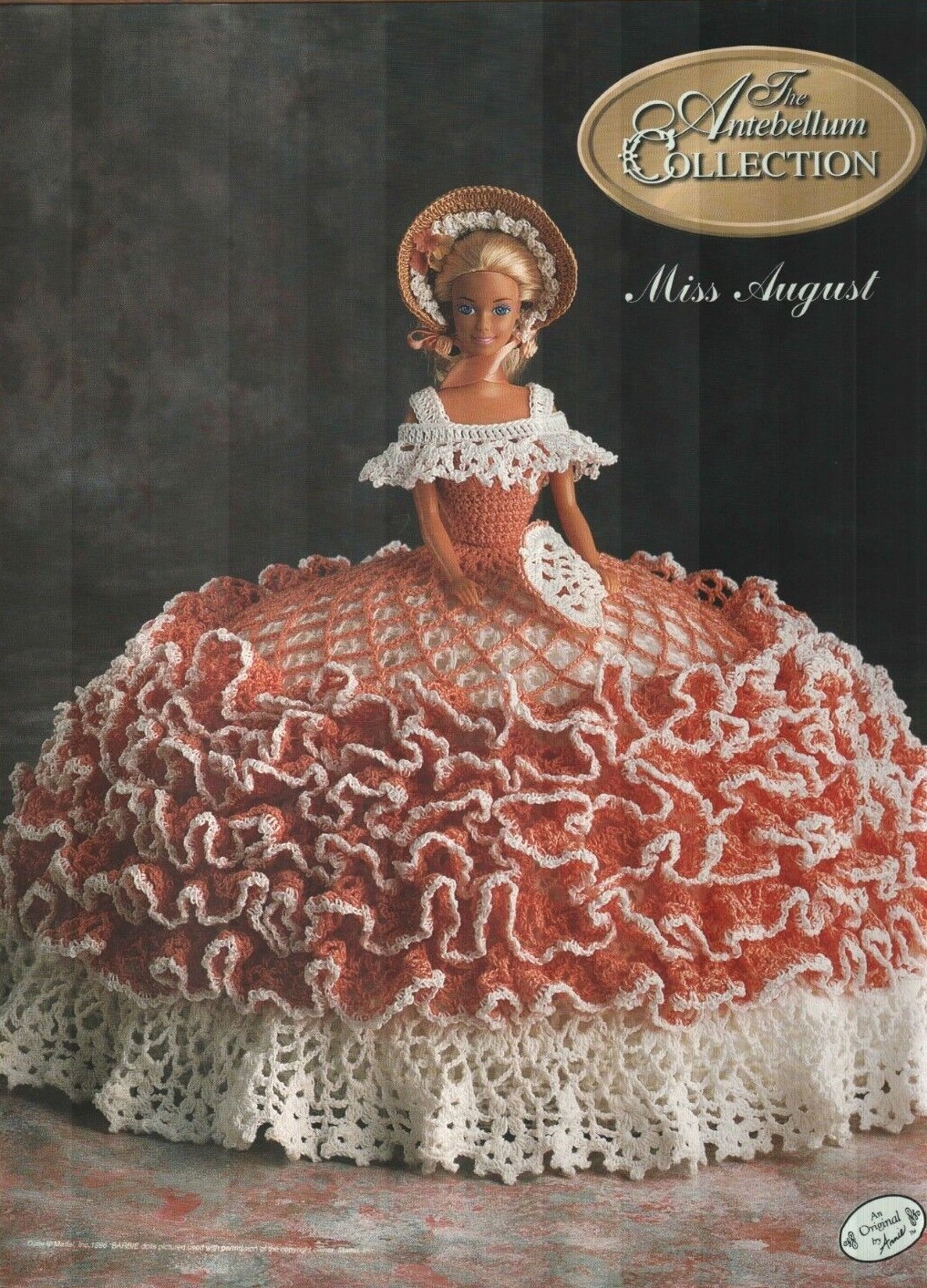 NEW MISS AUGUST FASHION DOLL DRESS ANNIE'S CROCHET PATTERN LEAFLET
