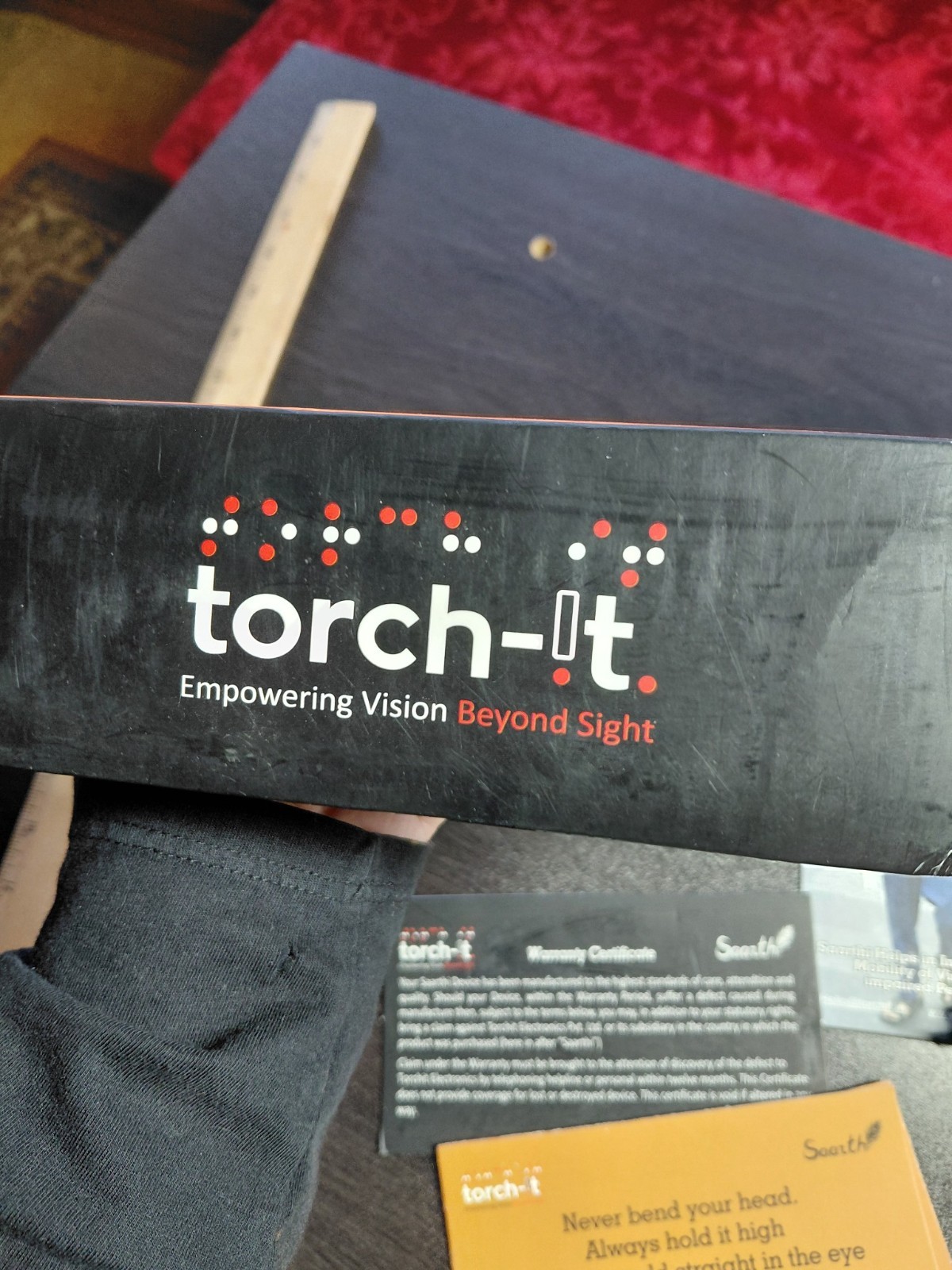 Torch-It Saarthi Mobility Aid Ultrasonic Cane Device Blind Navigation Obstacle