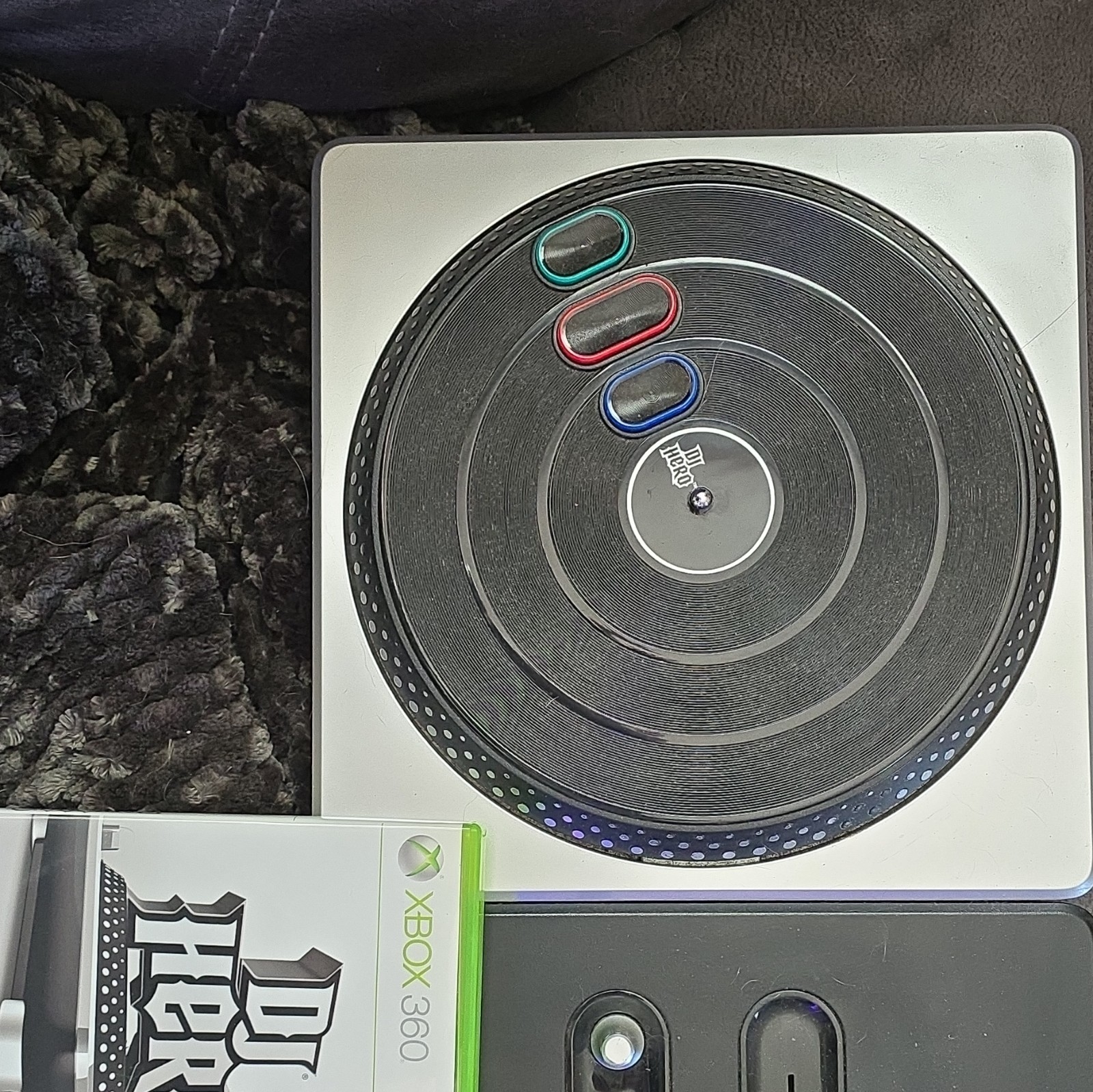 Microsoft DJ Hero 2 Wireless Turntable + Game + Manual Xbox 360
