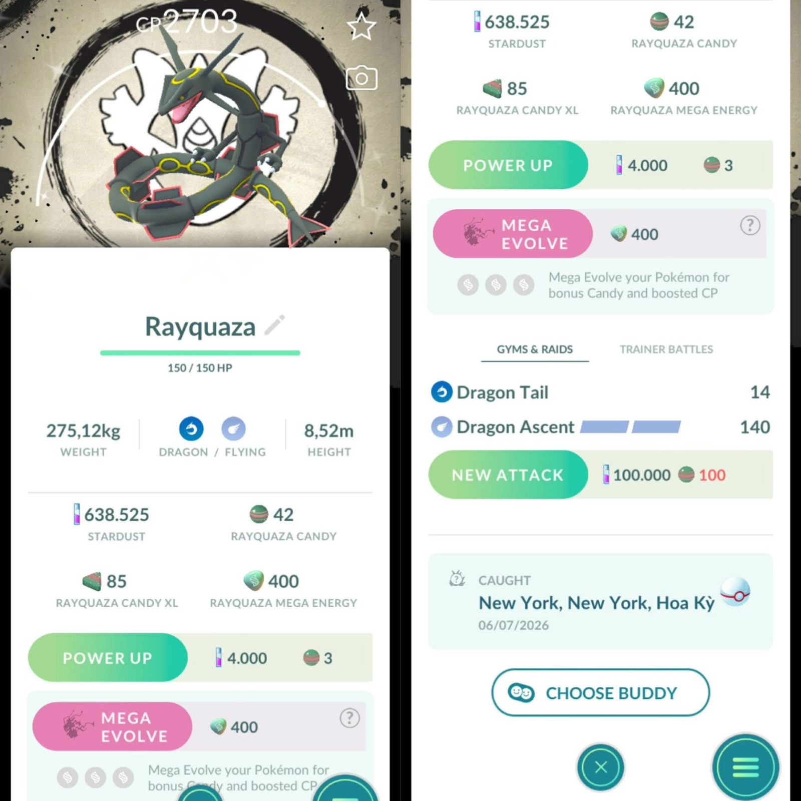 Pokemon Shiny Rayquaza (Dragon Ascent) Background Go Fest 2026-Tr.a.d.e or P.T.C