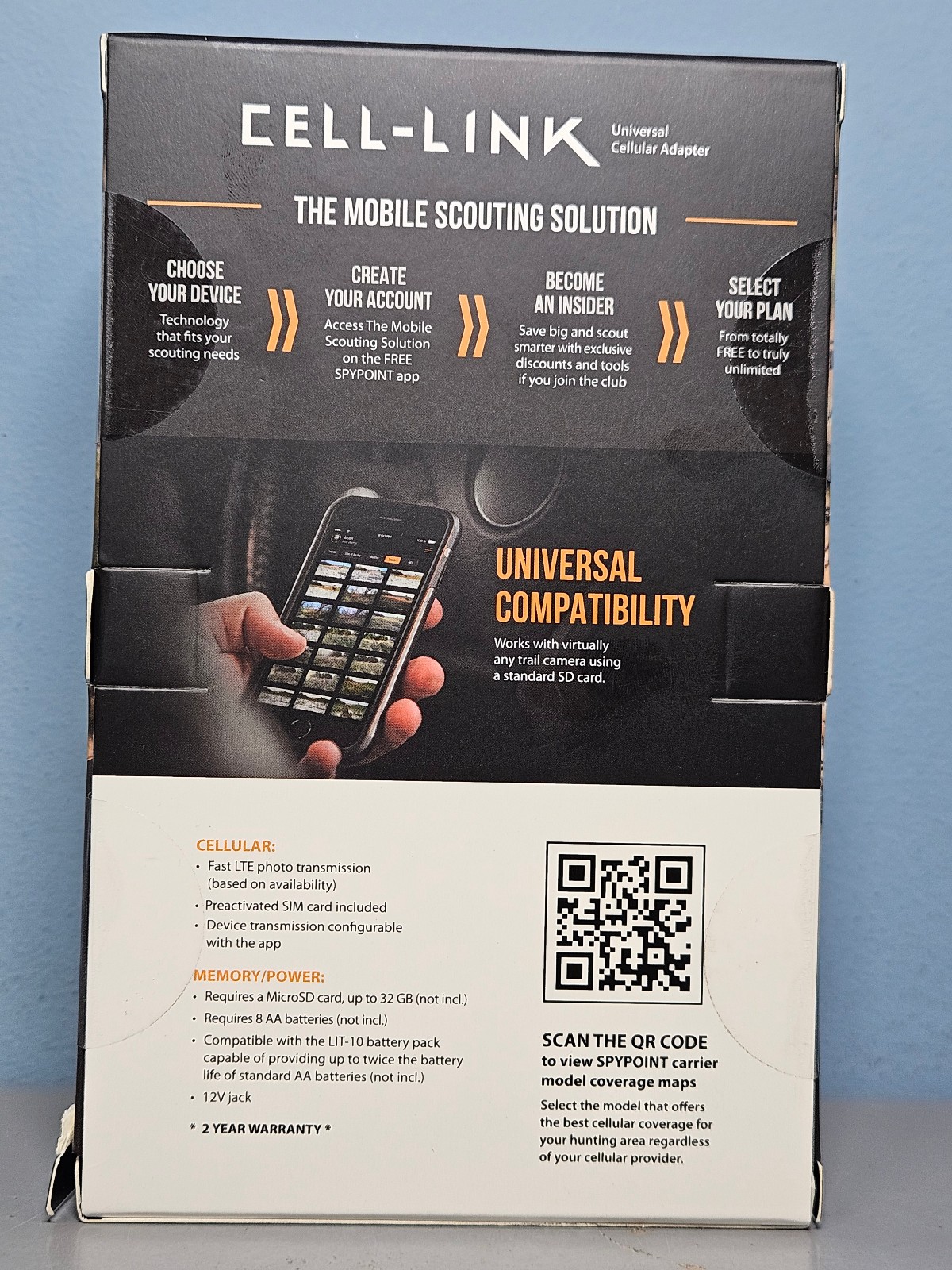 Spypoint Cell-Link-V Trail Camera Universal Cellular Adapter - New & Sealed