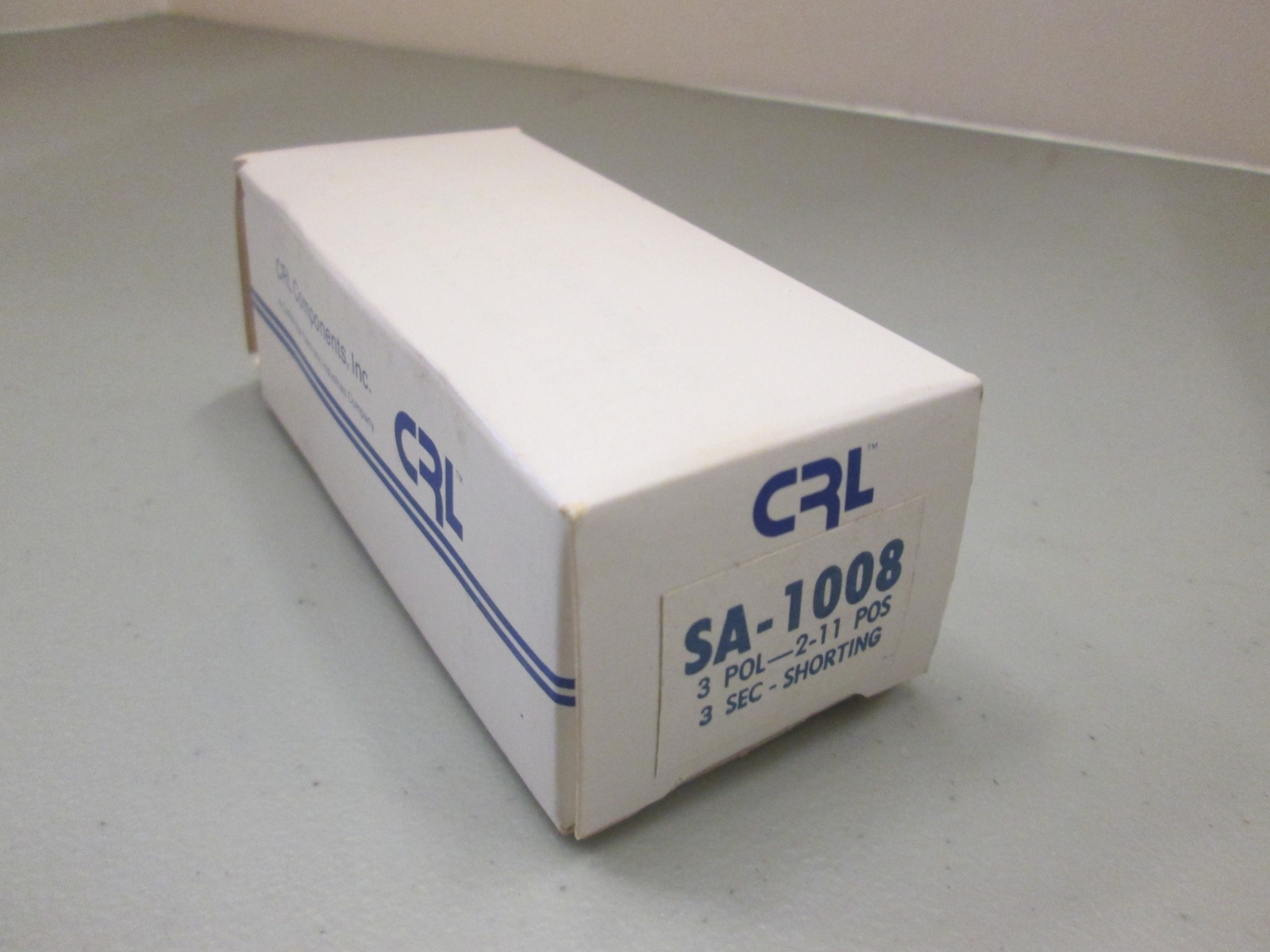 CRL Components Rotary Switch SA-1008, 3 Pole, 2-11 Positions, NEW