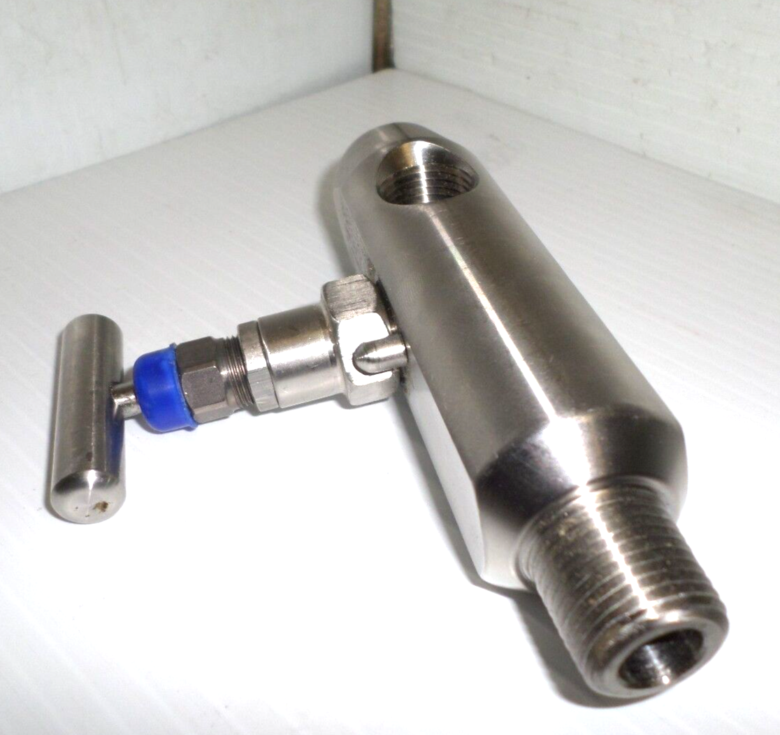 ⭐NEW⭐ SUSTECH PRECISION 316 SS STAINLESS 6,000PSI 1/2" ISOLATION NEEDLE VALVE