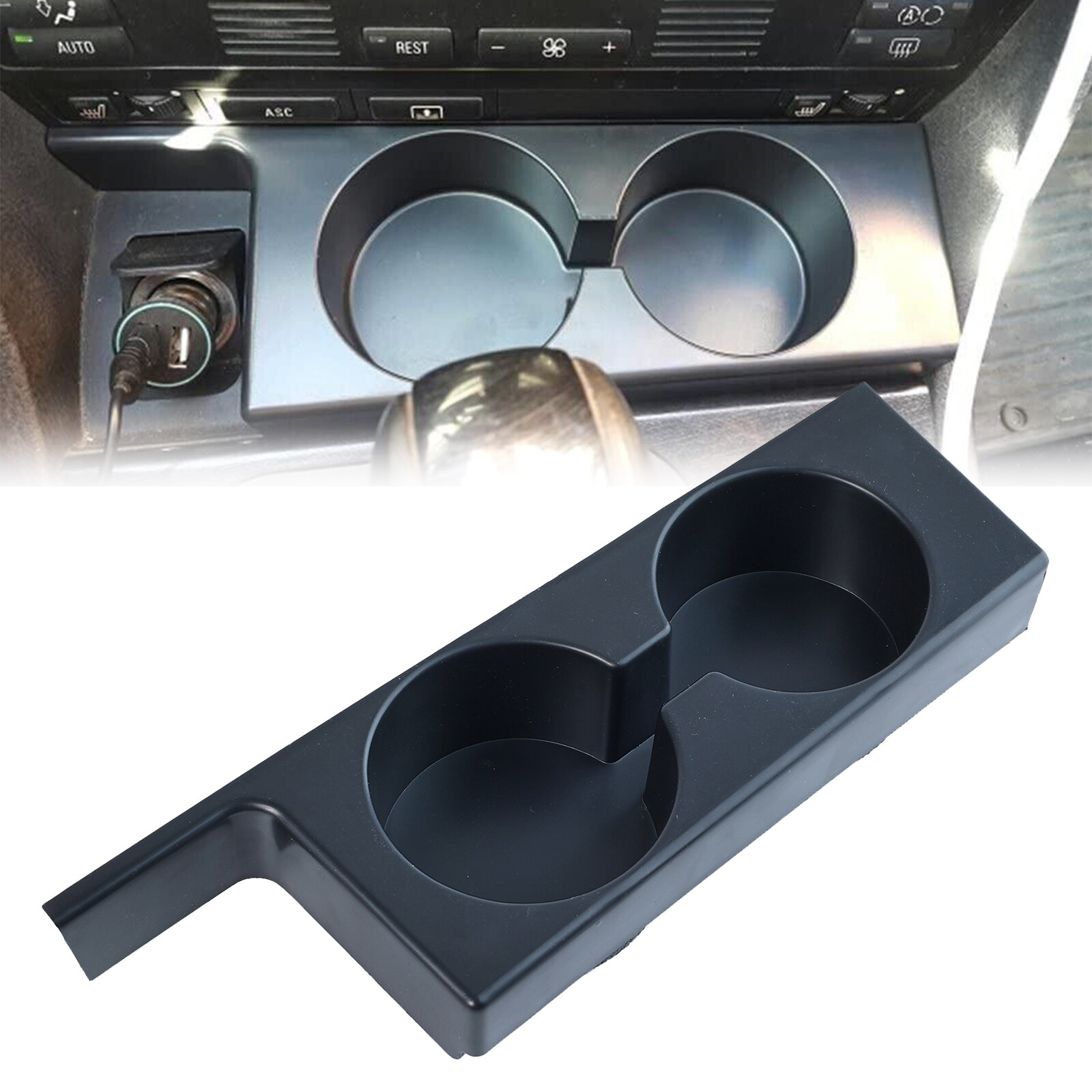 Front Car Cup Holder for BMW E39 5-Series 1997-2003 528i 525i 530i 540i M5