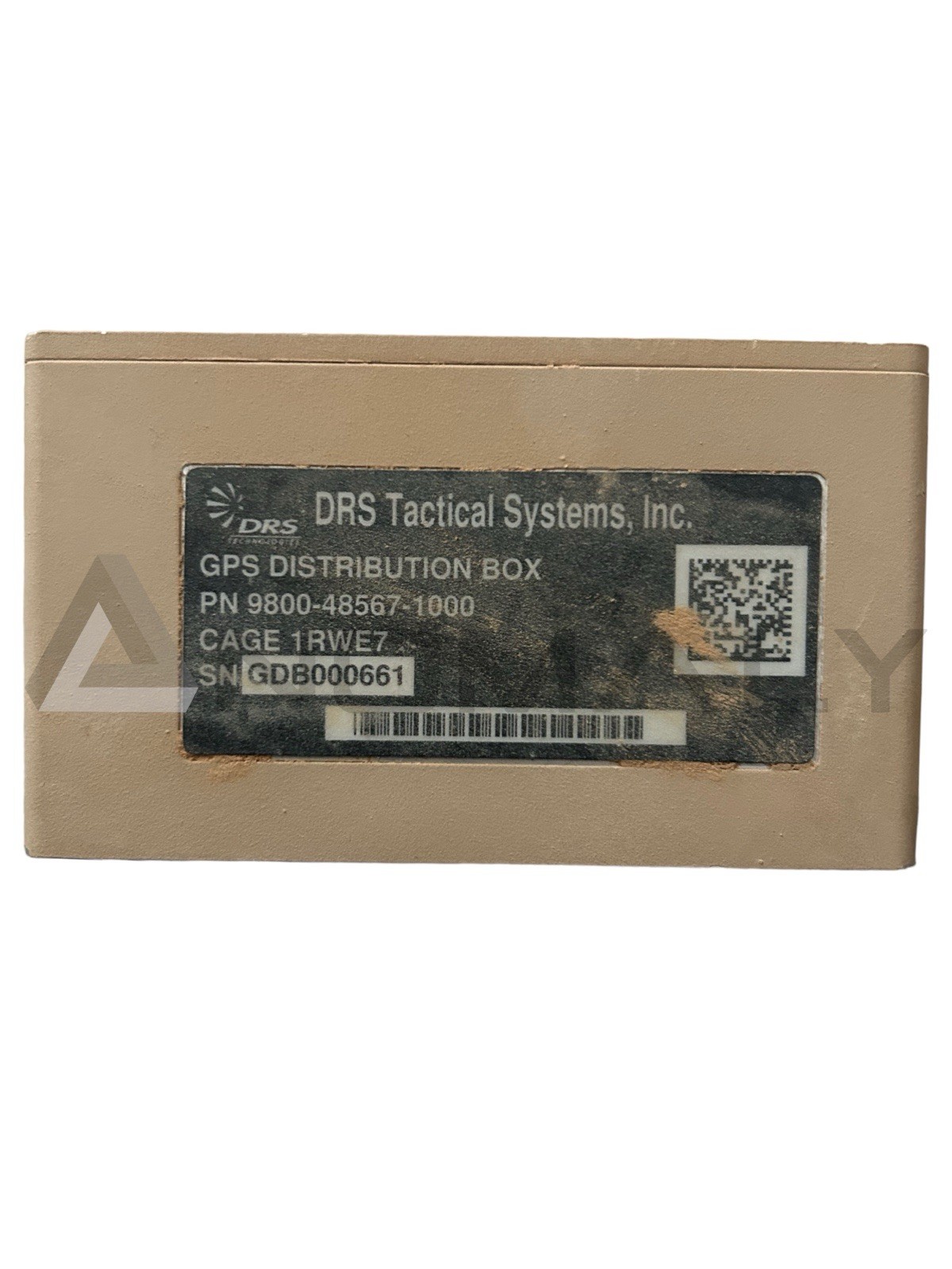 DRS Tactical Systems, GPS Distribution Box, CAGE 1RWE7, NSN 6110-01-698-6107