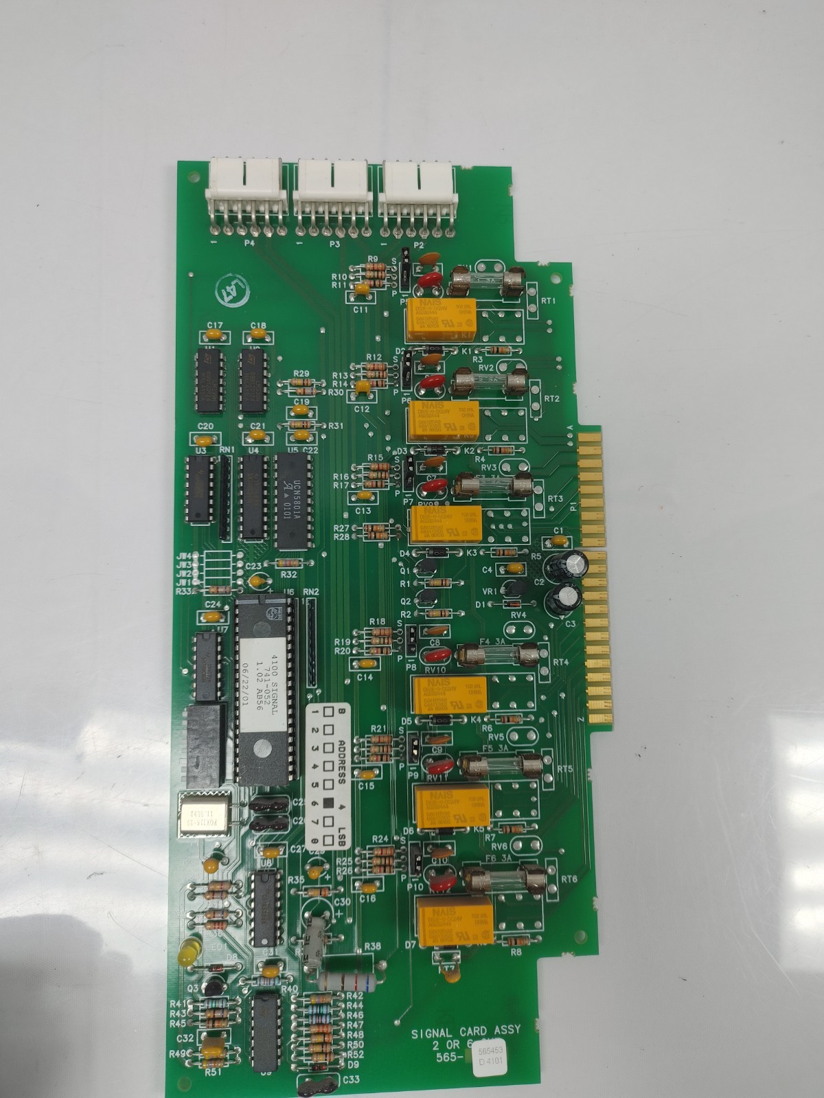 SIMPLEX 565-453 REV D SIGNAL CARD ASSEMBLY