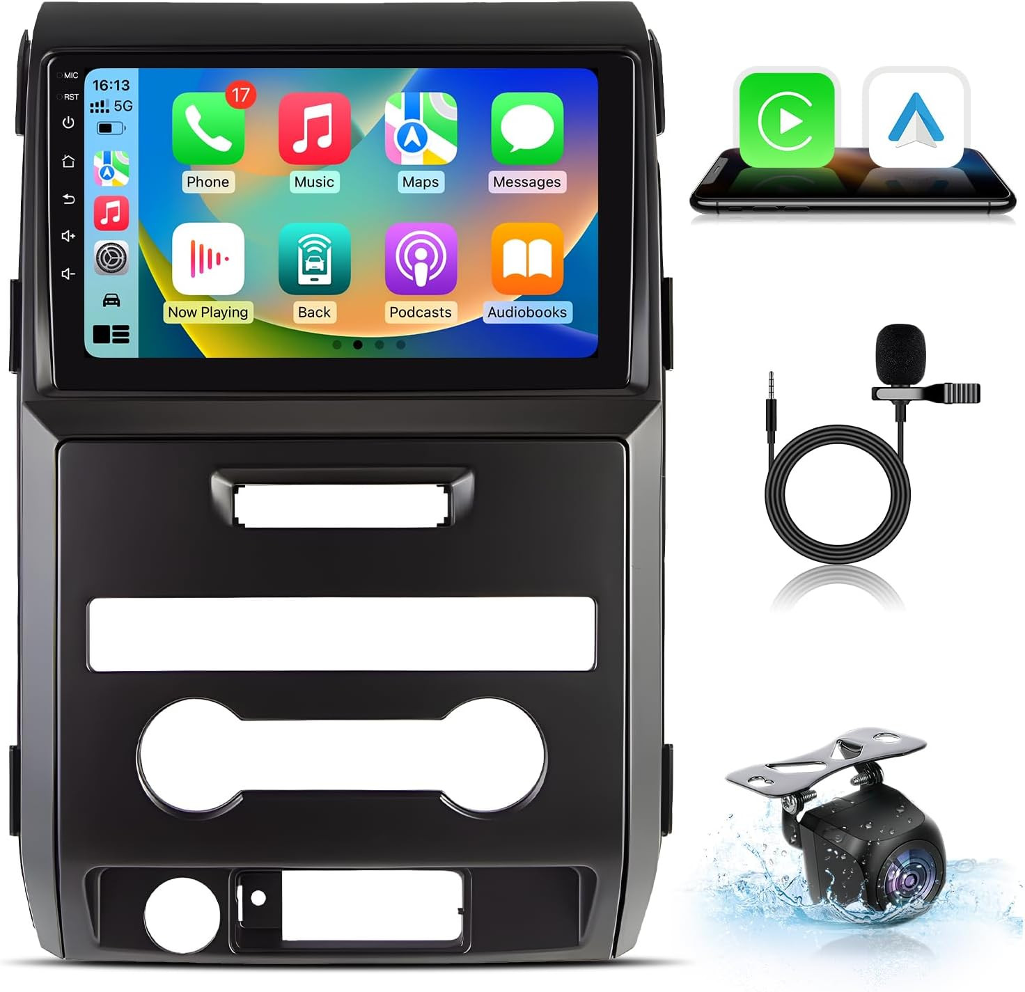 Car Radio for Ford F150 2009-2014: [4Core 64G ROM] 9 Inch 1280 * 800 Touch Scree
