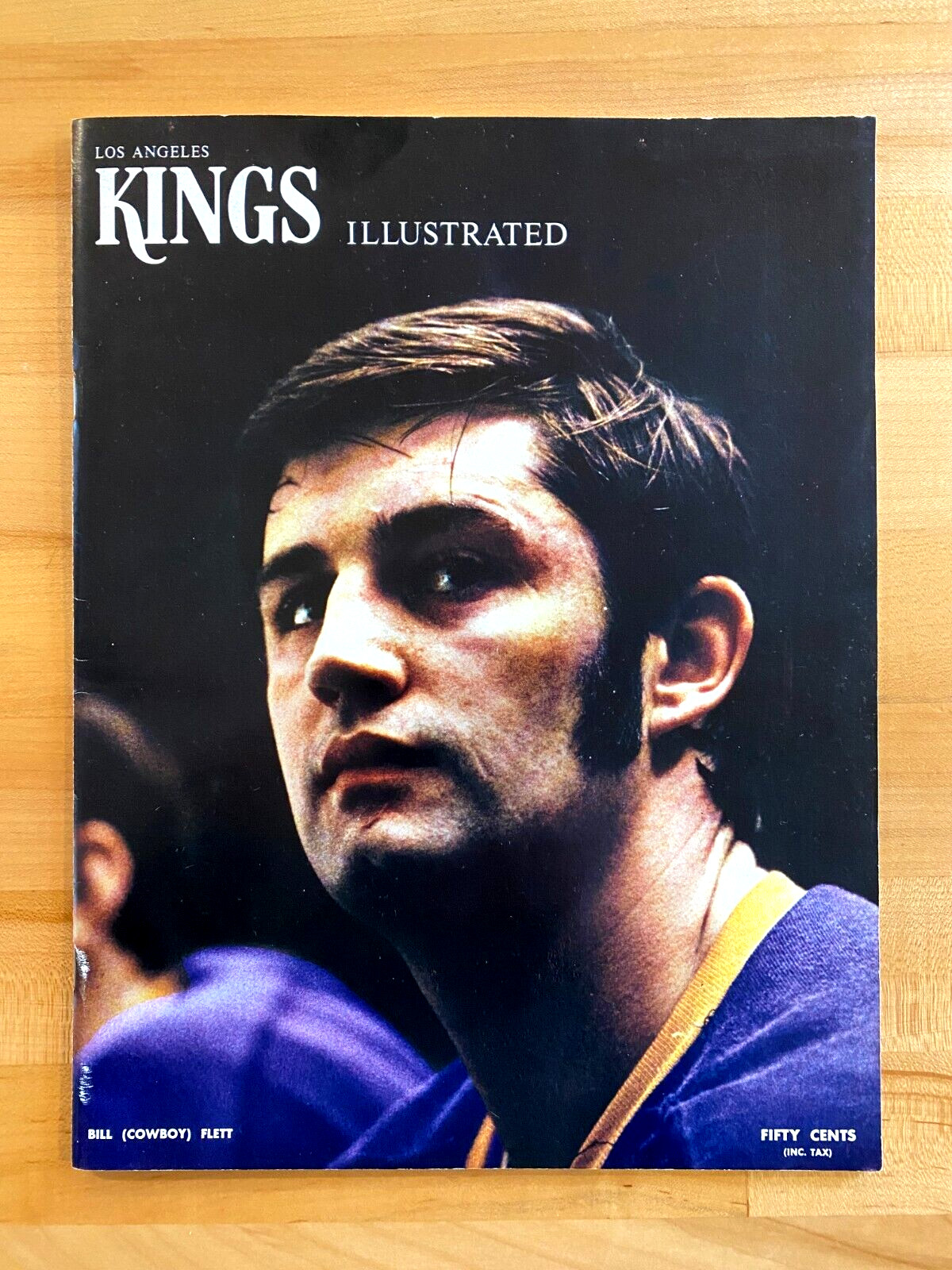 1970 LA Kings Illustrated Kings Vs Pittsburgh Penguins Mar 12 Program Bill Flett