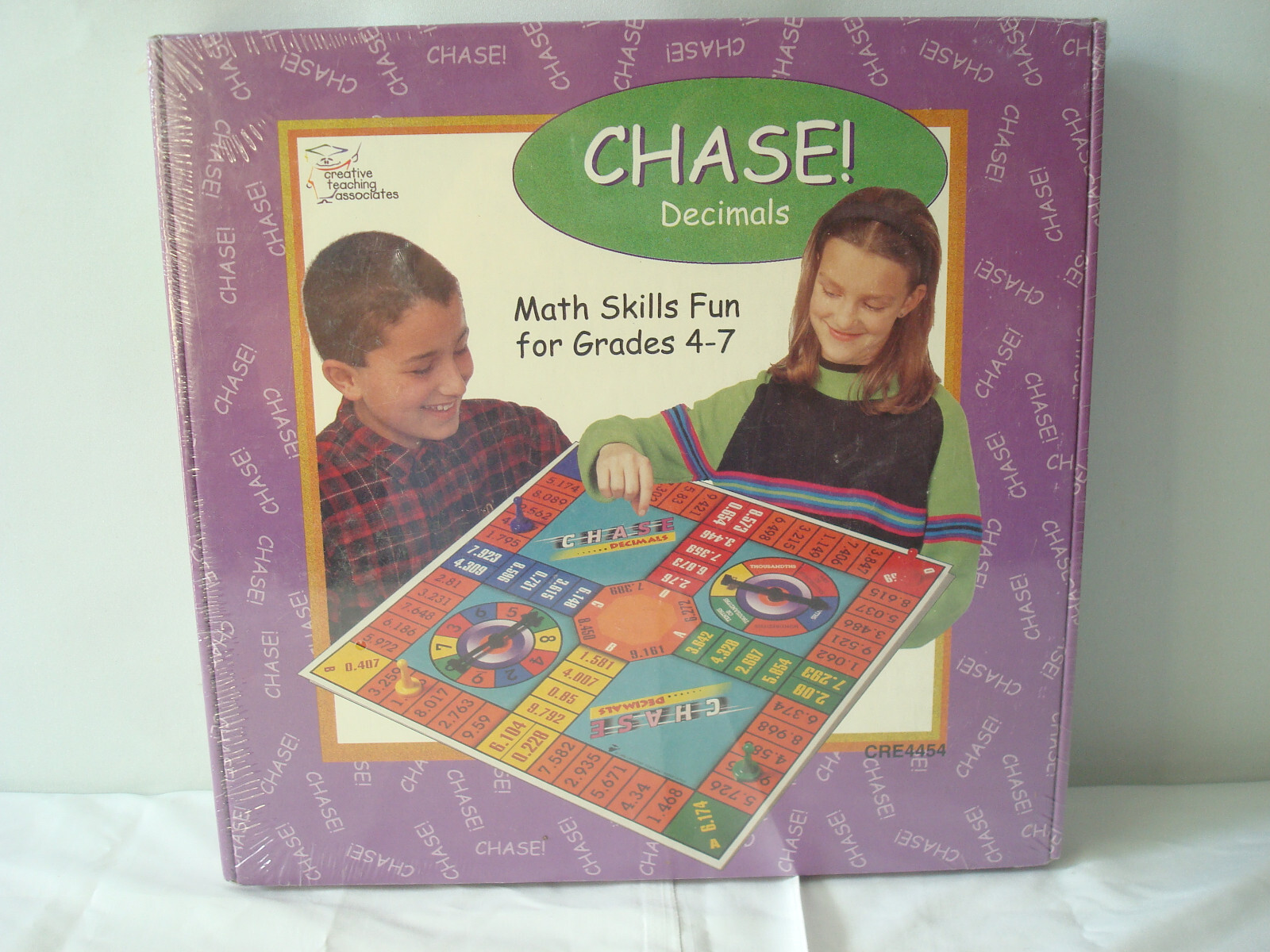 Vintage 1998 CHASE! Decimal Math Fun for Grades 4-7 by Creative Teaching Assoc.
