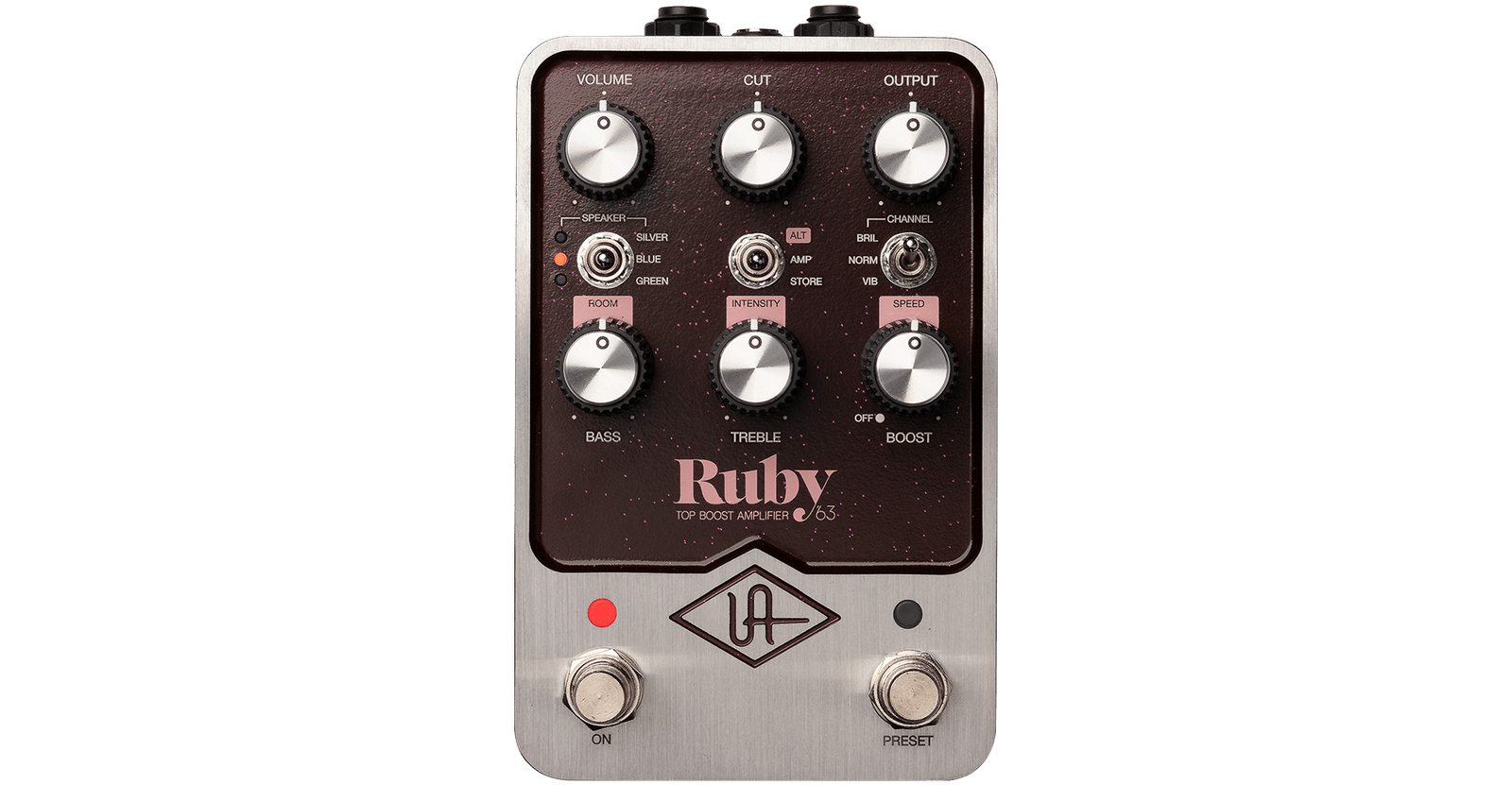 Universal Audio UAFX Ruby '63 Top Boost Amplifier Emulation Pedal with Bluetooth