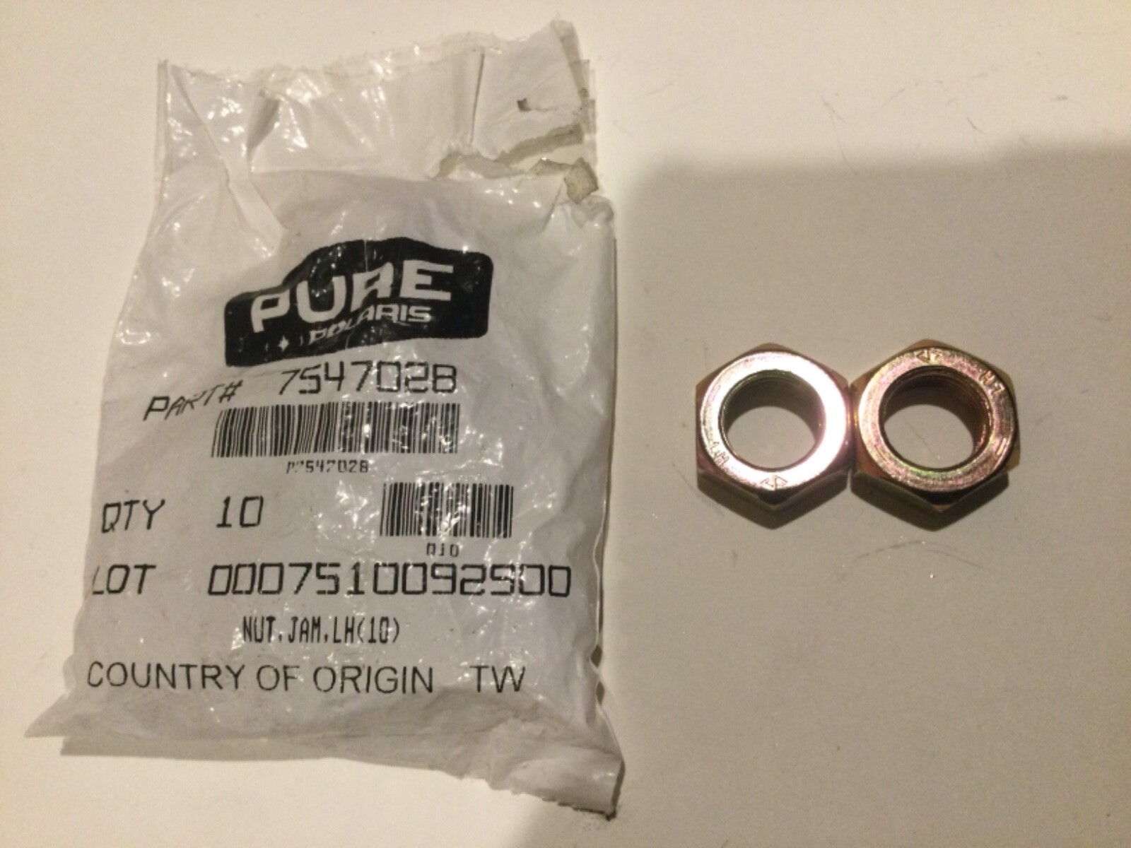 Qty 4 Nut, Jam Lh 7547028 PO-16 Scrambler Sportsman Trail Blazer Polaris