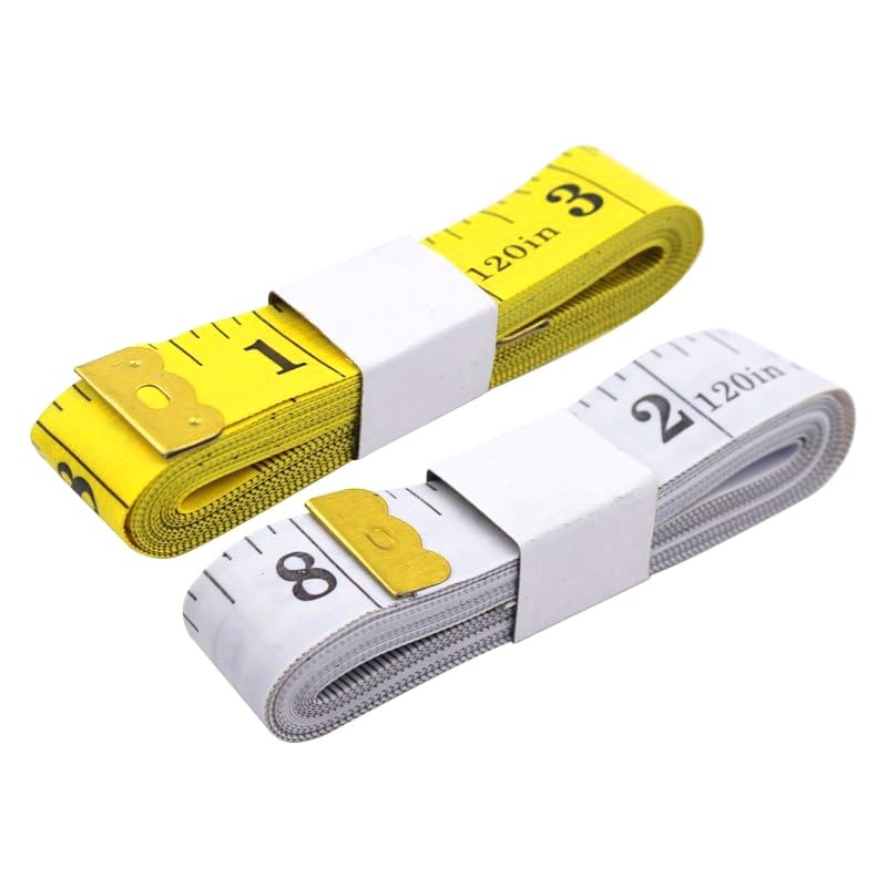Oboteny 2Pcs Tape Measure Measuring Tape for Body, 120-Inch Double Scale Sewi...
