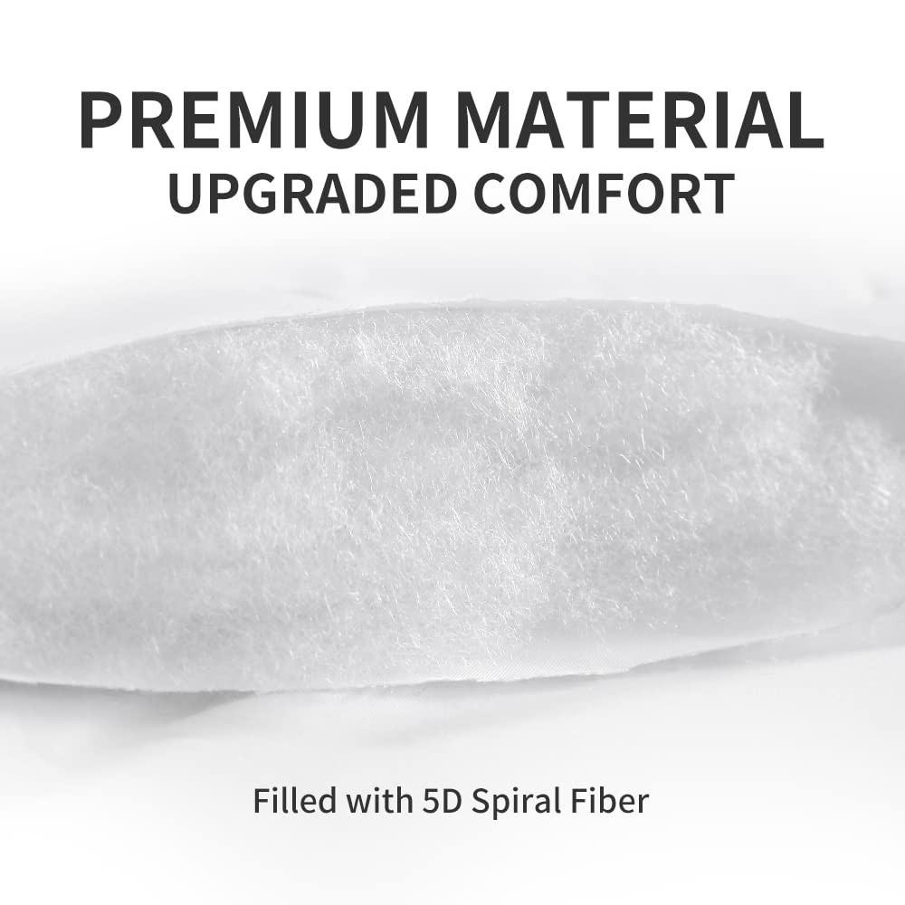 SLEEP ZONE Mattress Topper Twin Pad, Cooling Quilted Twin, White