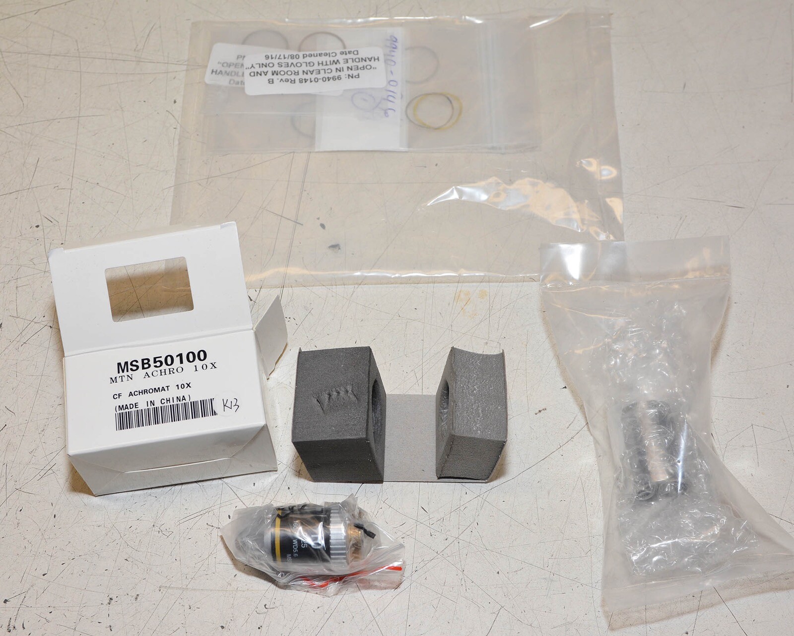 Nikon MSB50100 MTN ACHRO 10x  Objective CF Achromat NEW w Ex, Adjustment Washers