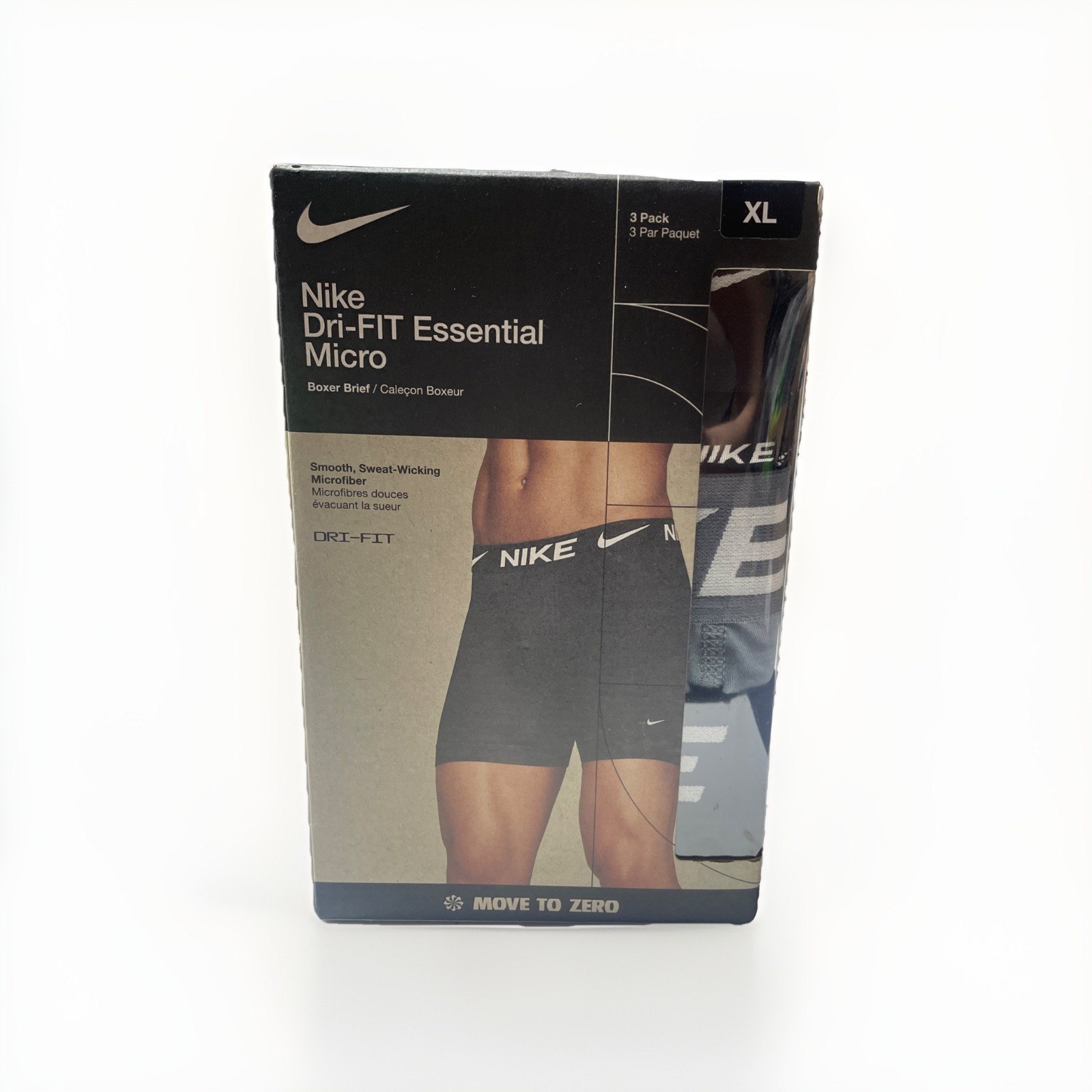 Nike  Dry-Fit Essential Micro  BOXER BRIEF-(3 Pack)- Size XL