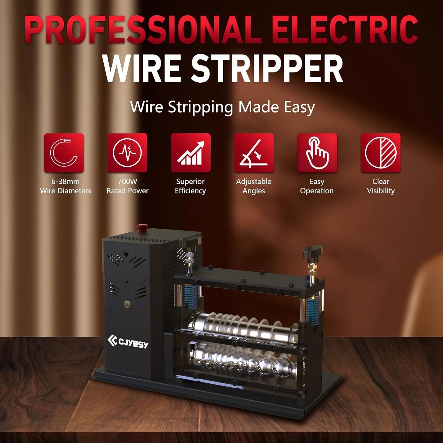 Wire Stripping Machine 0.06-1.5 inch,Wire Stripper Machine 11 Channels 10 Bla...