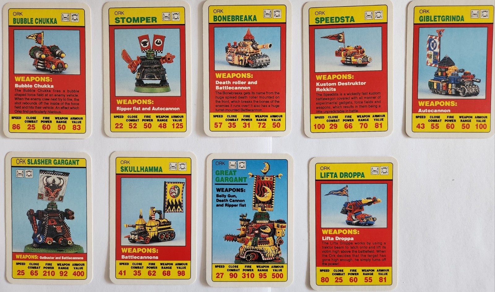 Warhammer 40K Citadel Combat Cards Epic Battles Set