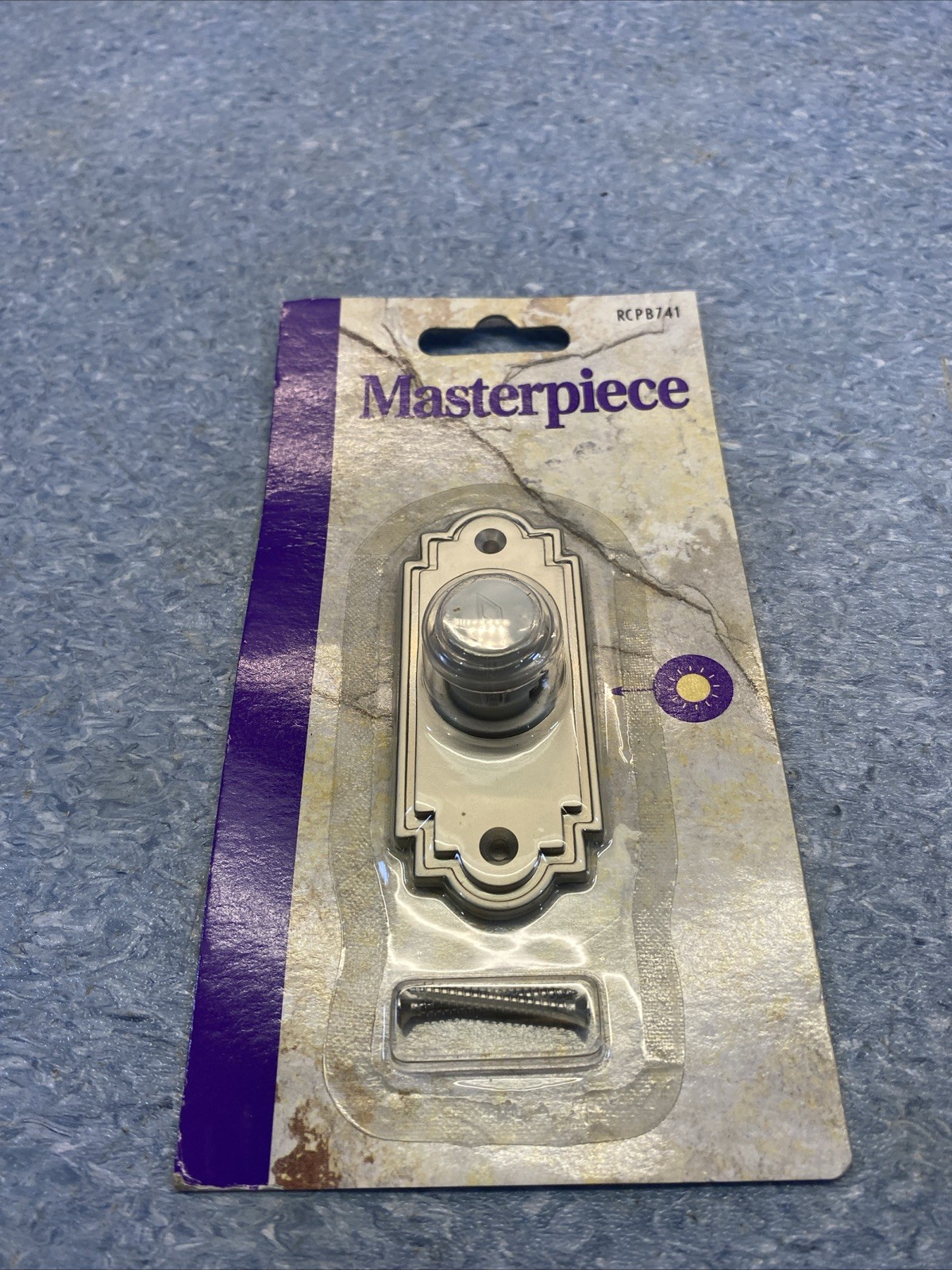 NuTone RCPB741 Lighted Satin Nickel Pushbutton Vintage Masterpiece 10-16v Chimes