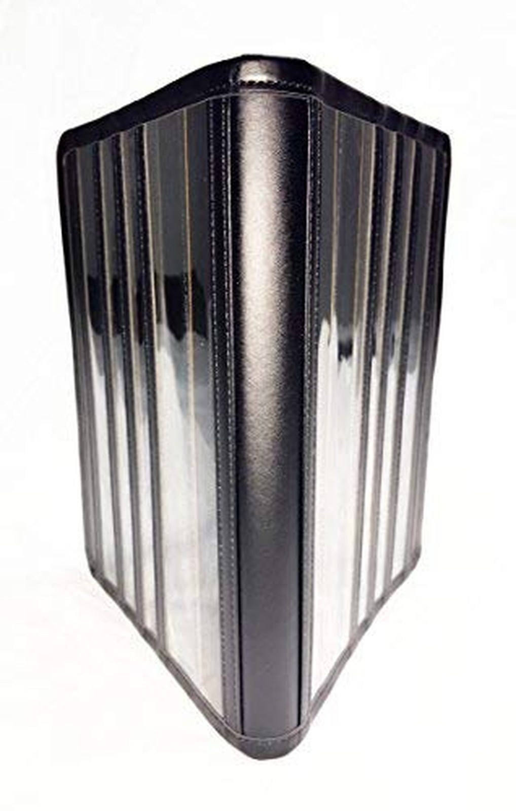 Leather (Black) Literature Organizer - Magazines, Tracts, Brochures, Handbill...