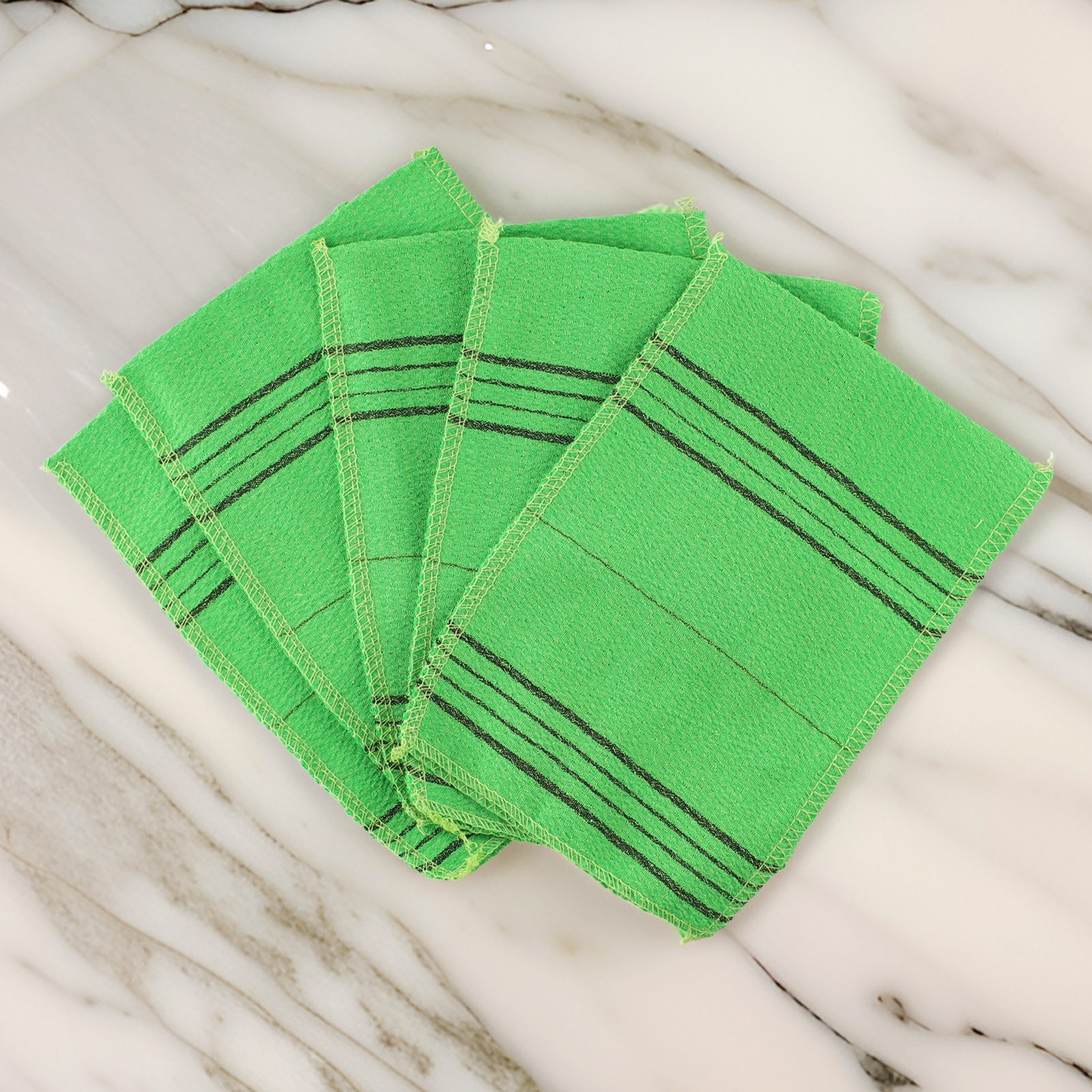 5Pcs Asian Korean Exfoliating Bath Washcloth Body Skin Scrub Beauty Cloth Towel