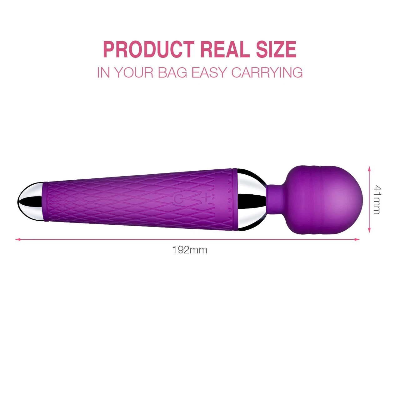 2024 Handheld Massager Wand Vibrating Massage Full Body Therapy Multi-Speed