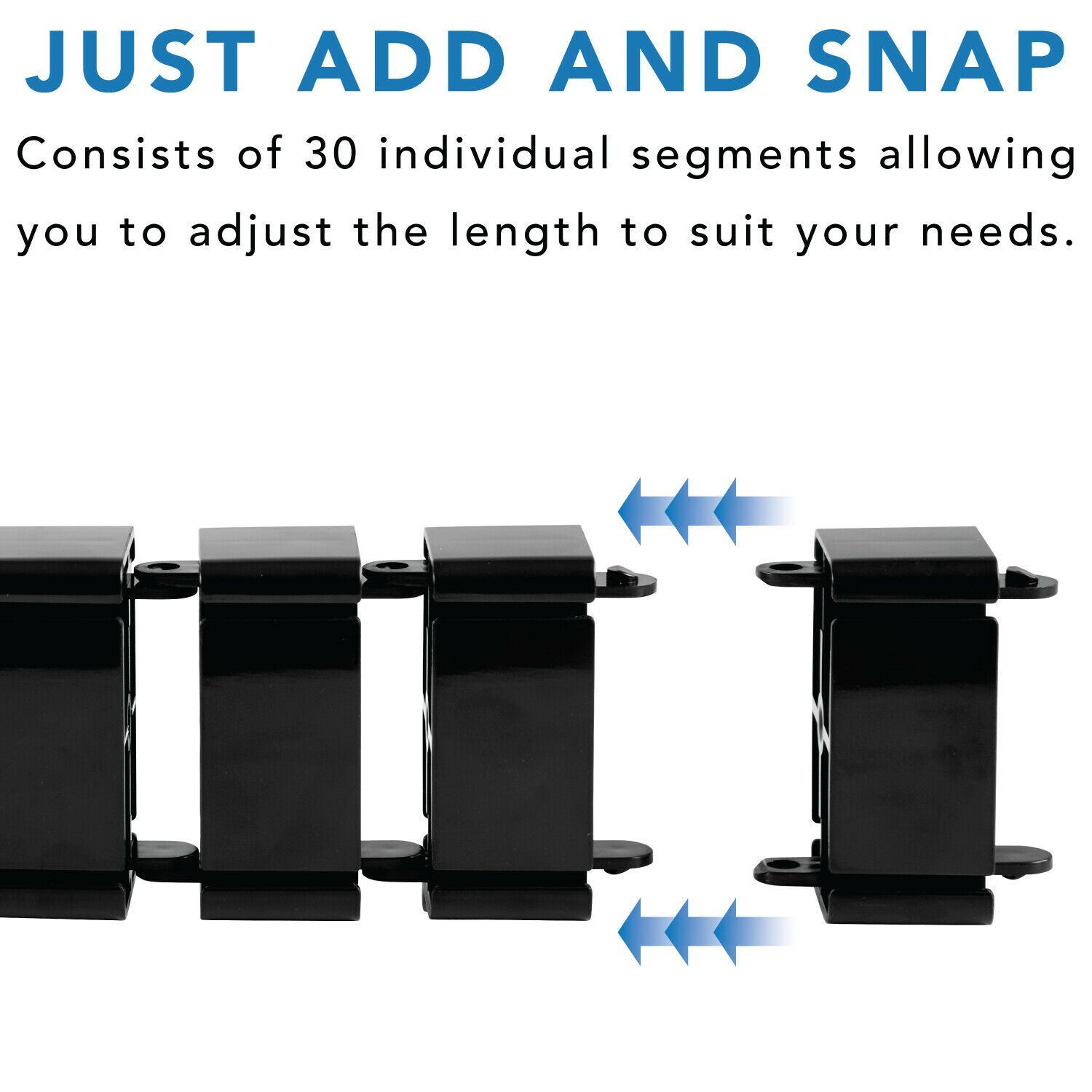 Mount-It! Cable Management Spine, 50 Inch Long Modular Wire Management Tray