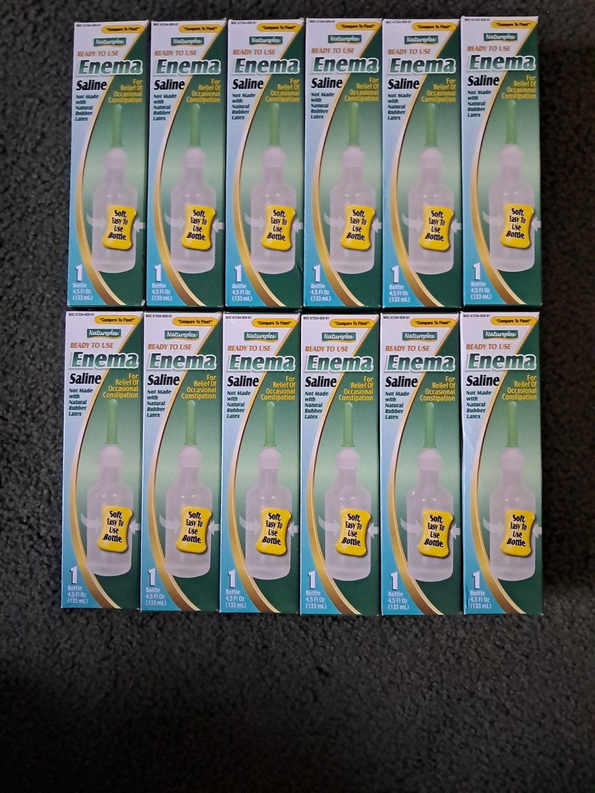 12 Pack Natureplex ENEMA Saline Latex Free.DT