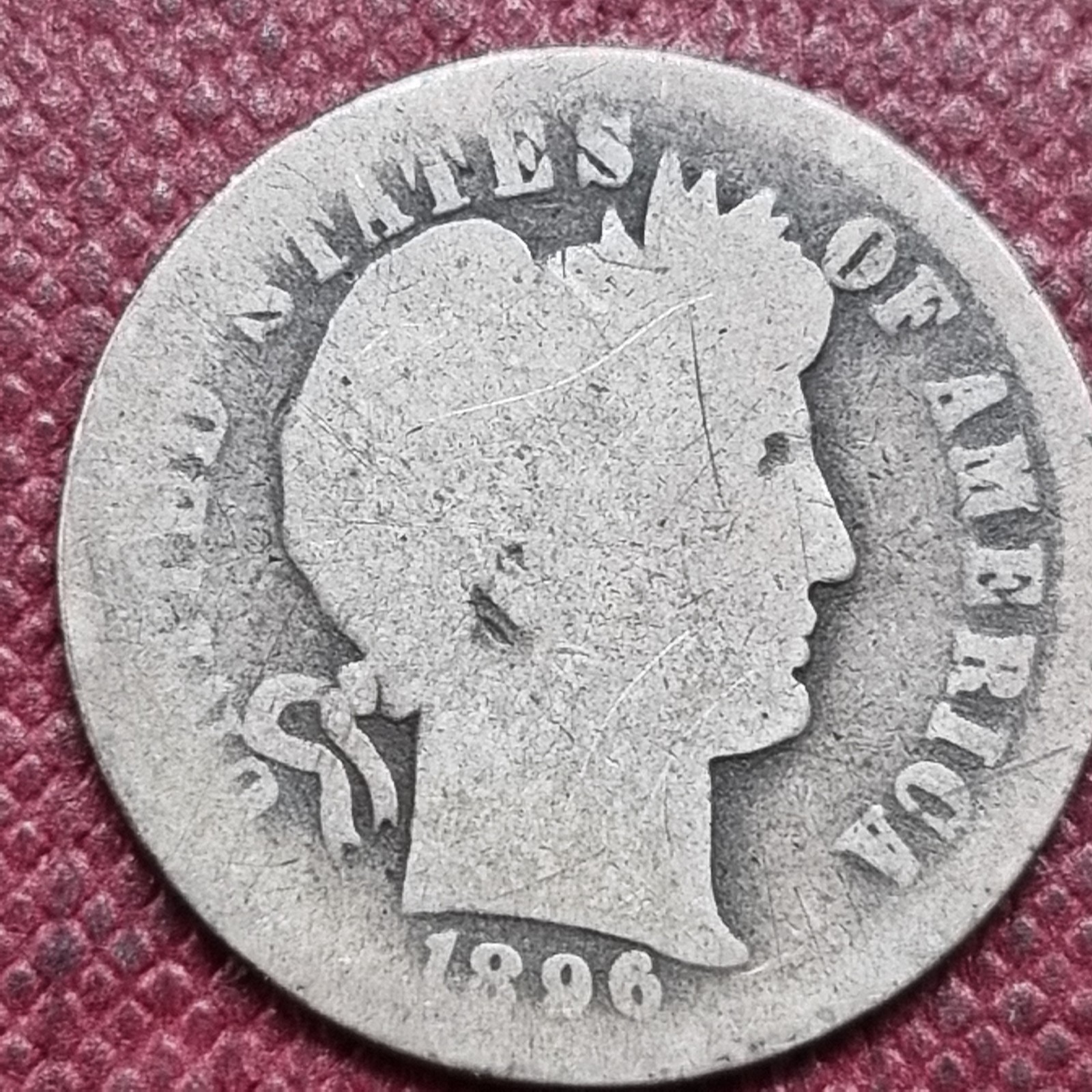 1896 O Barber Dime 10c Circulated New Orleans Semi Key Date #103055