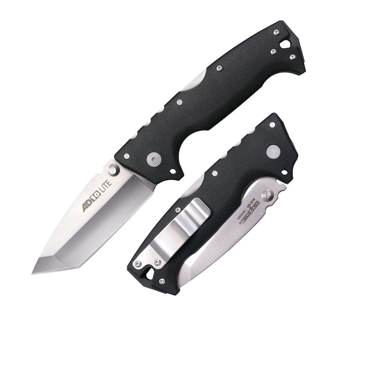Cold Steel Ad-10 Lite / Tanto Point Blade / Aus10A Steel W/ Satin Finish / Bl...