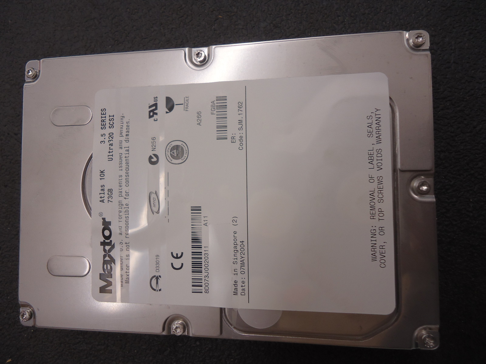 MAXTOR, 8D073J0, 73.5GB 10K RPM 80-Pin Ultra320 SCSI Hard Drive, BRAND NEW!
