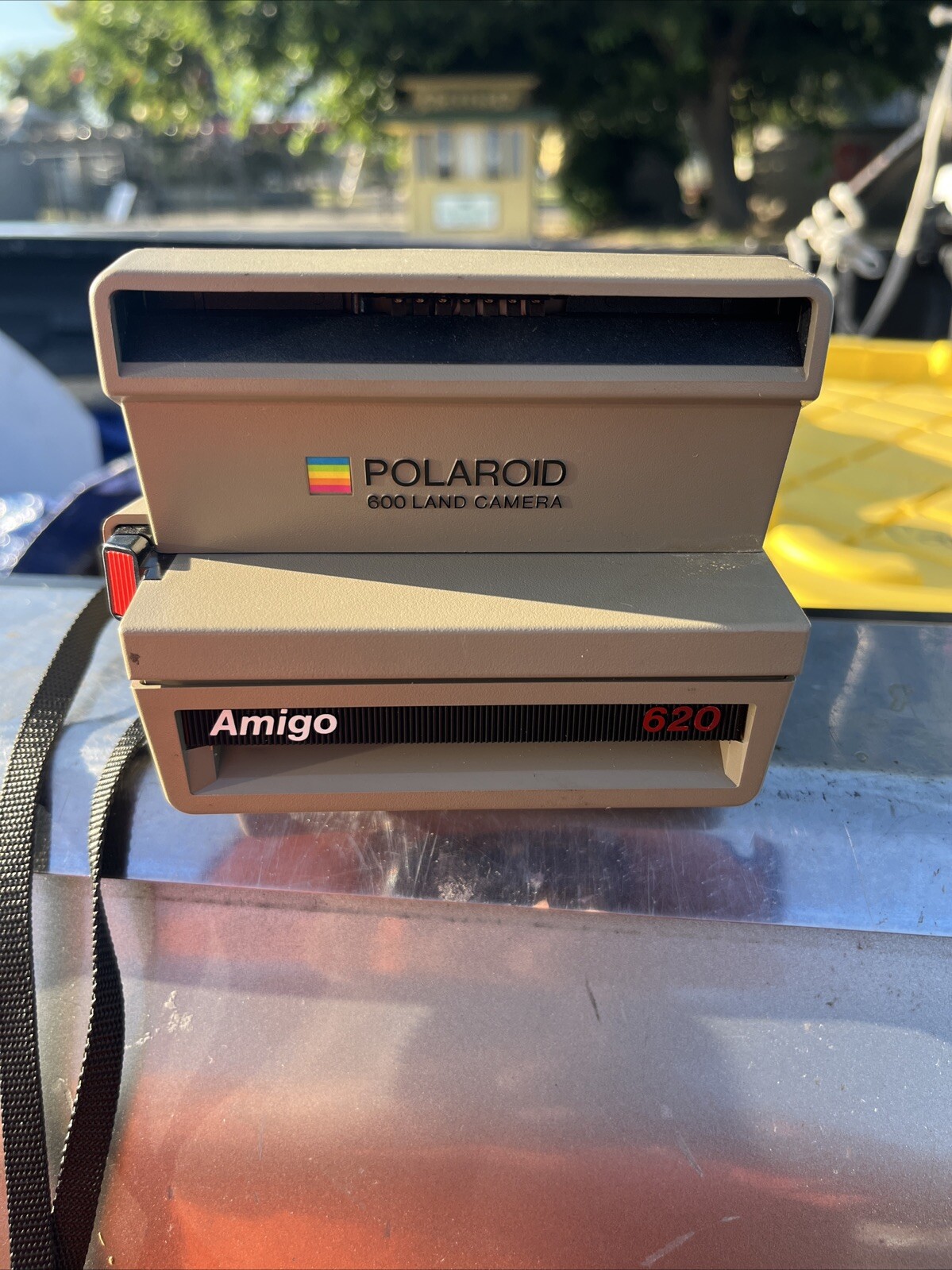 Polaroid Amigo 620 Instant 600 Film Camera Made in USA 1980s Not Tested