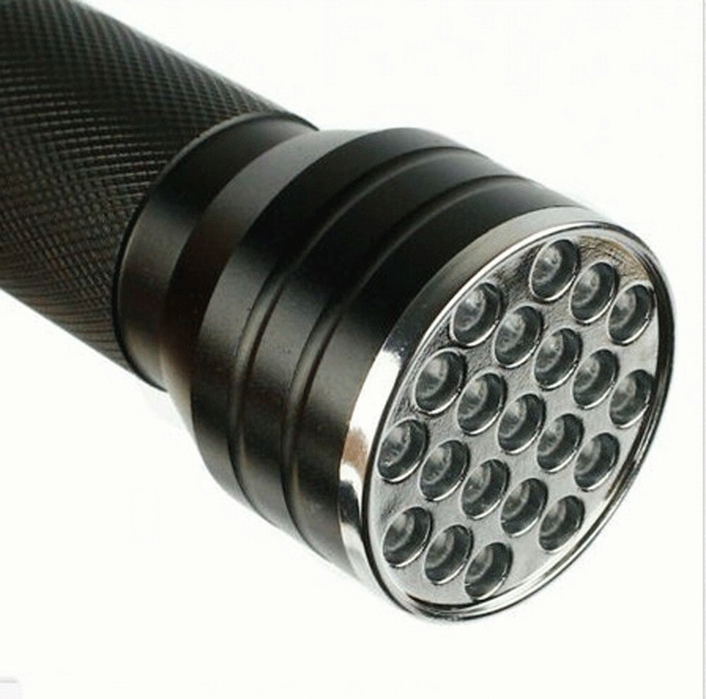 Techtongda Ultraviolet flashlight Morpilot UV 21 Leds Flashlight Ultraviolet Bla
