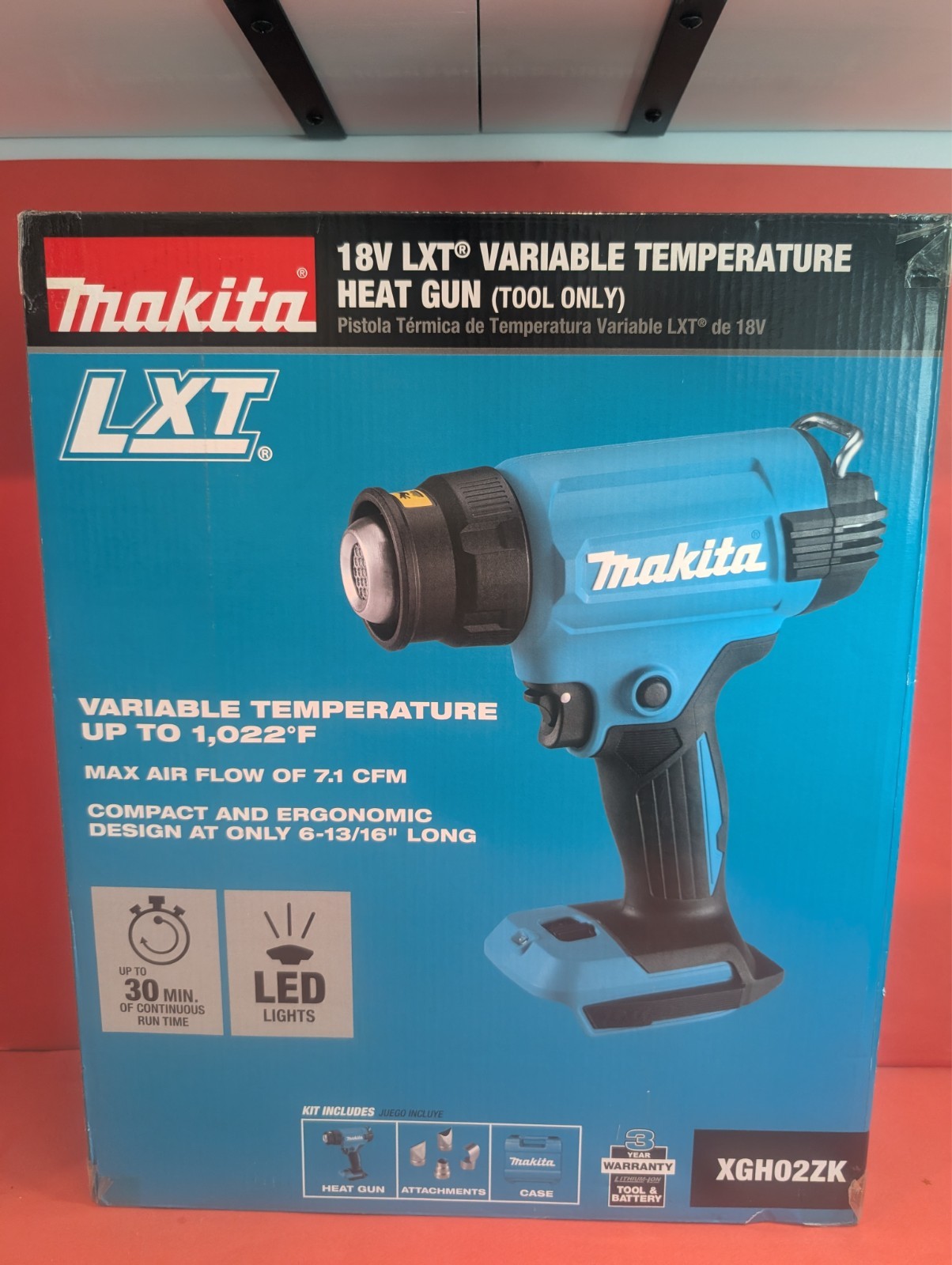 Makita XGH01ZK Heat Gun w/ Attachments and Case New in box