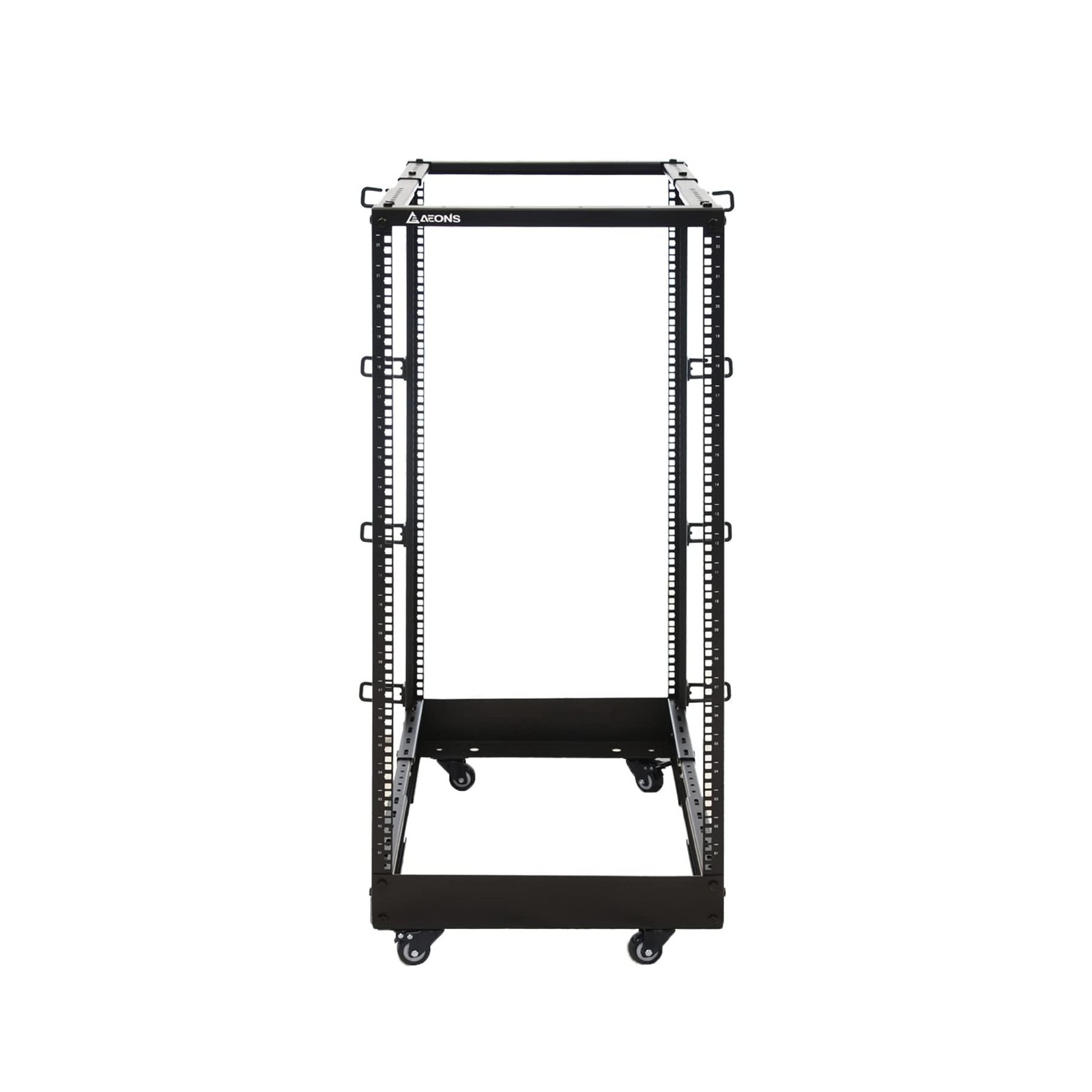 AEONS 22U 4-Post IT Open Frame Server Rack 19 Inch Depth-Adjustable (22" to 4...