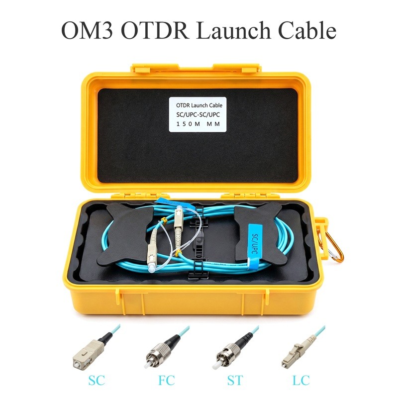 Fiber Optic OTDR Launch Cable Boxs Multimode (OM3) UPC Multi Connectors