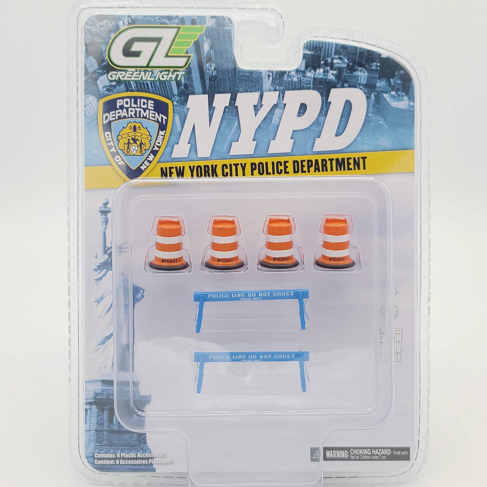 GreenLight - NYPD Road Barriers Accessory Pack - 1:64, New York City Police
