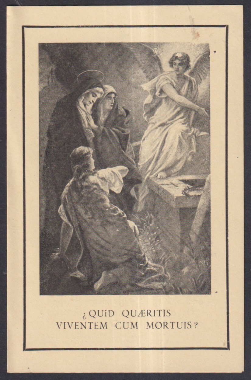 Holy card antique de las Santas Mujeres santino image pieuses estampa