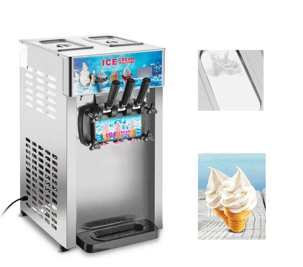 Commercial Soft Ice Cream Machine 16-18L/H Output Frozen Yogurt Machine 210022