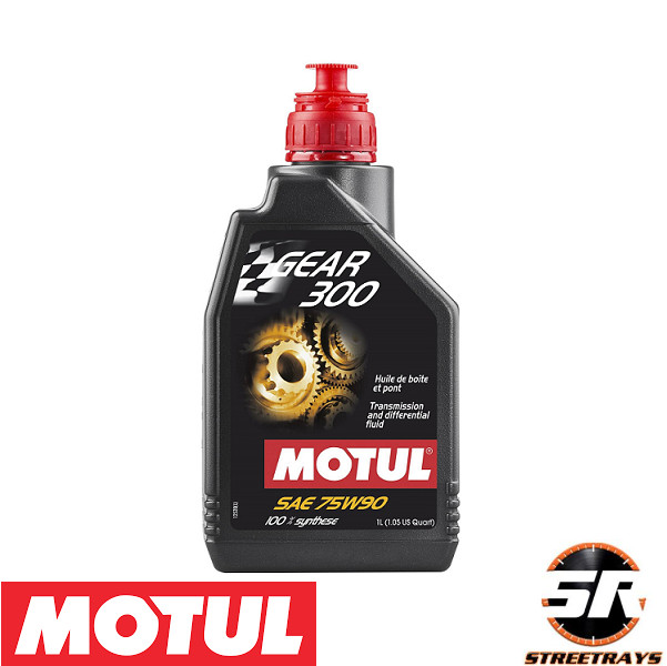 Motul 105777 Gear Oil 300 75W90 Fully Synthetic Transmission Fluid - 1L Bottle