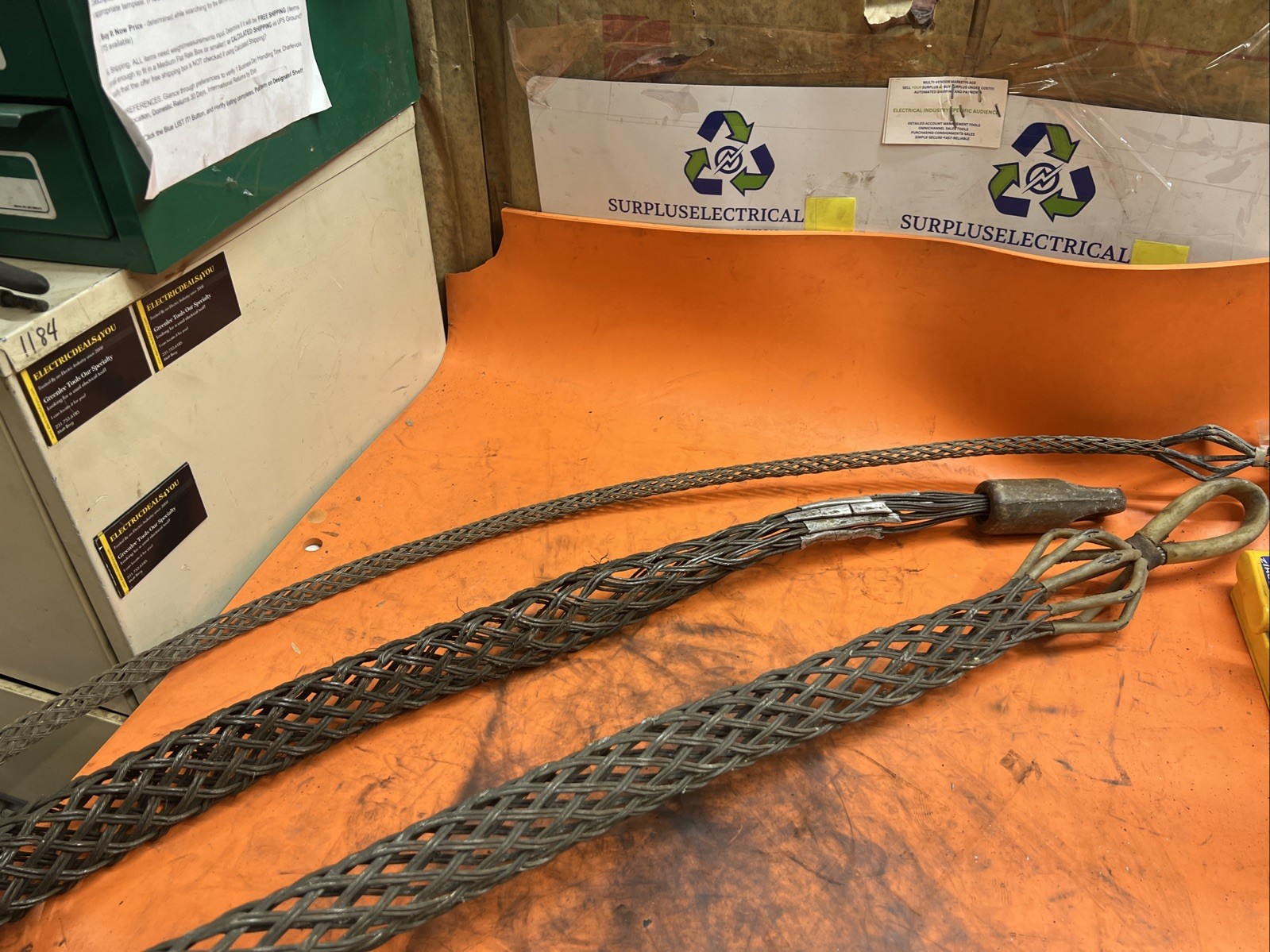 3X Kellems Swivel Wire Pulling Pull Grip Cable Greenlee Unknown Size C Pics ED4U