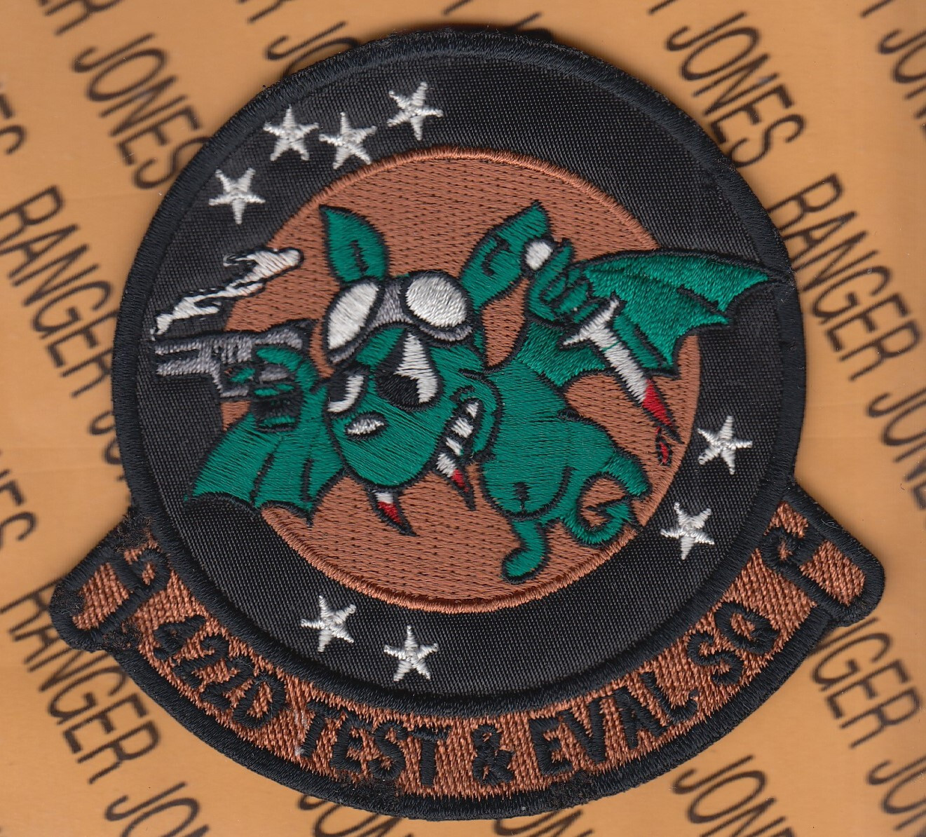 USAF Air Force 422nd Test & Evaluation Sq TES 4" patch c/e C