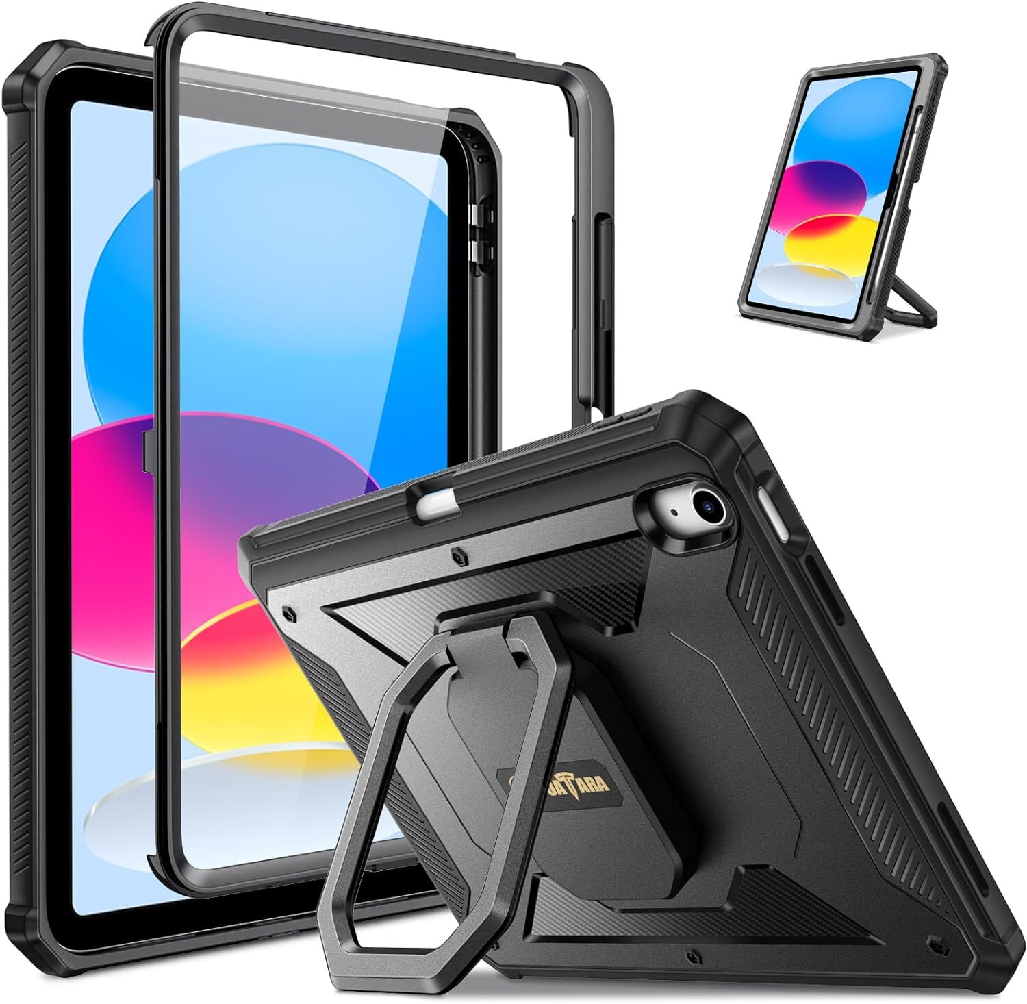 For iPad (A16) 11th Gen 11 Inch (2025) Case Shockproof Rugged Cover 360 Rotating