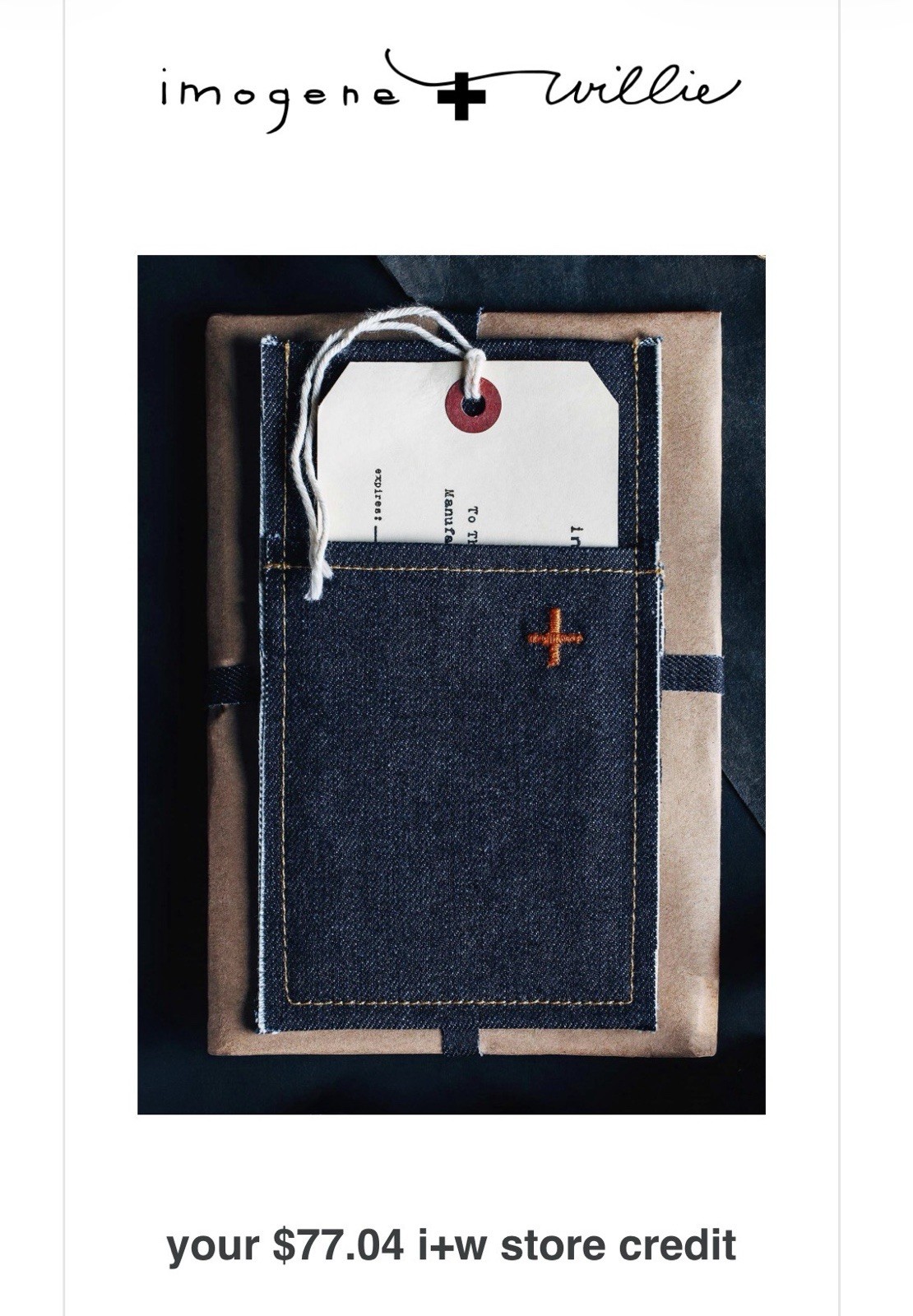 imogene & willie Gift Card $77